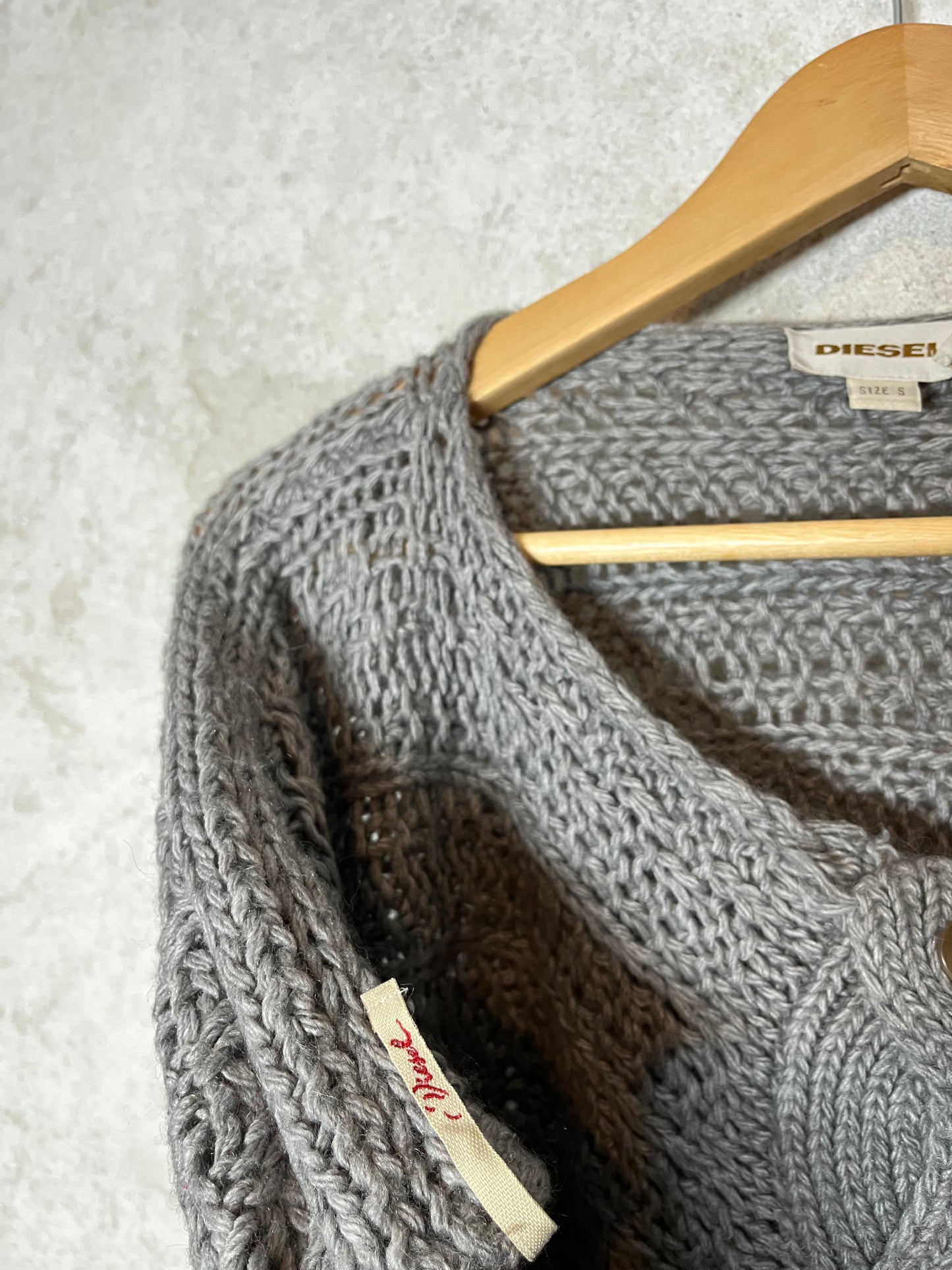 Diesel knitted poncho - S