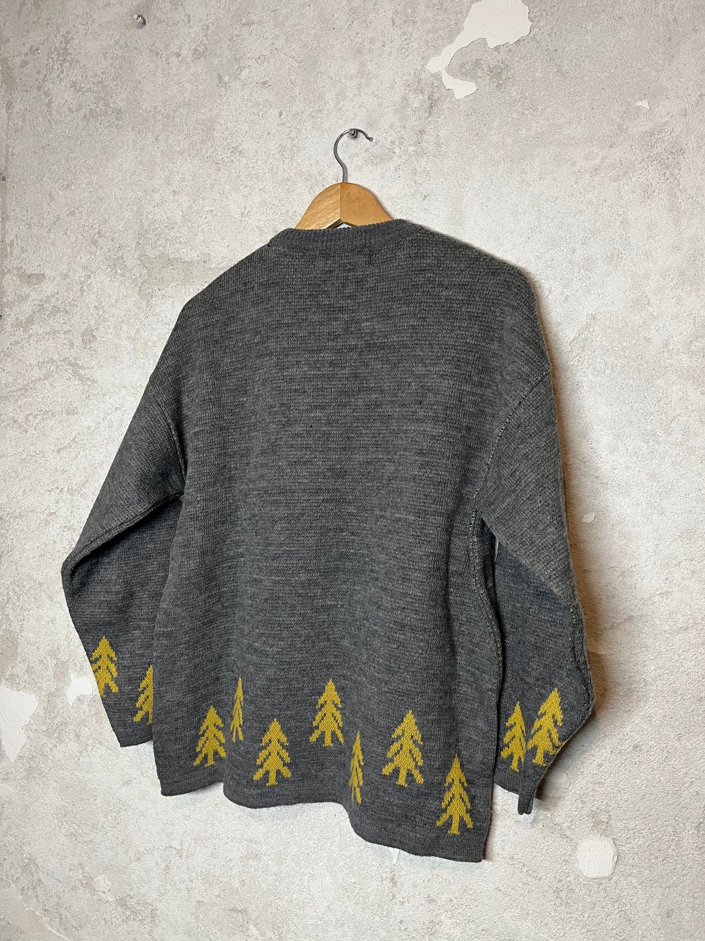 Vintage Ski Snowboarding knit sweater - M