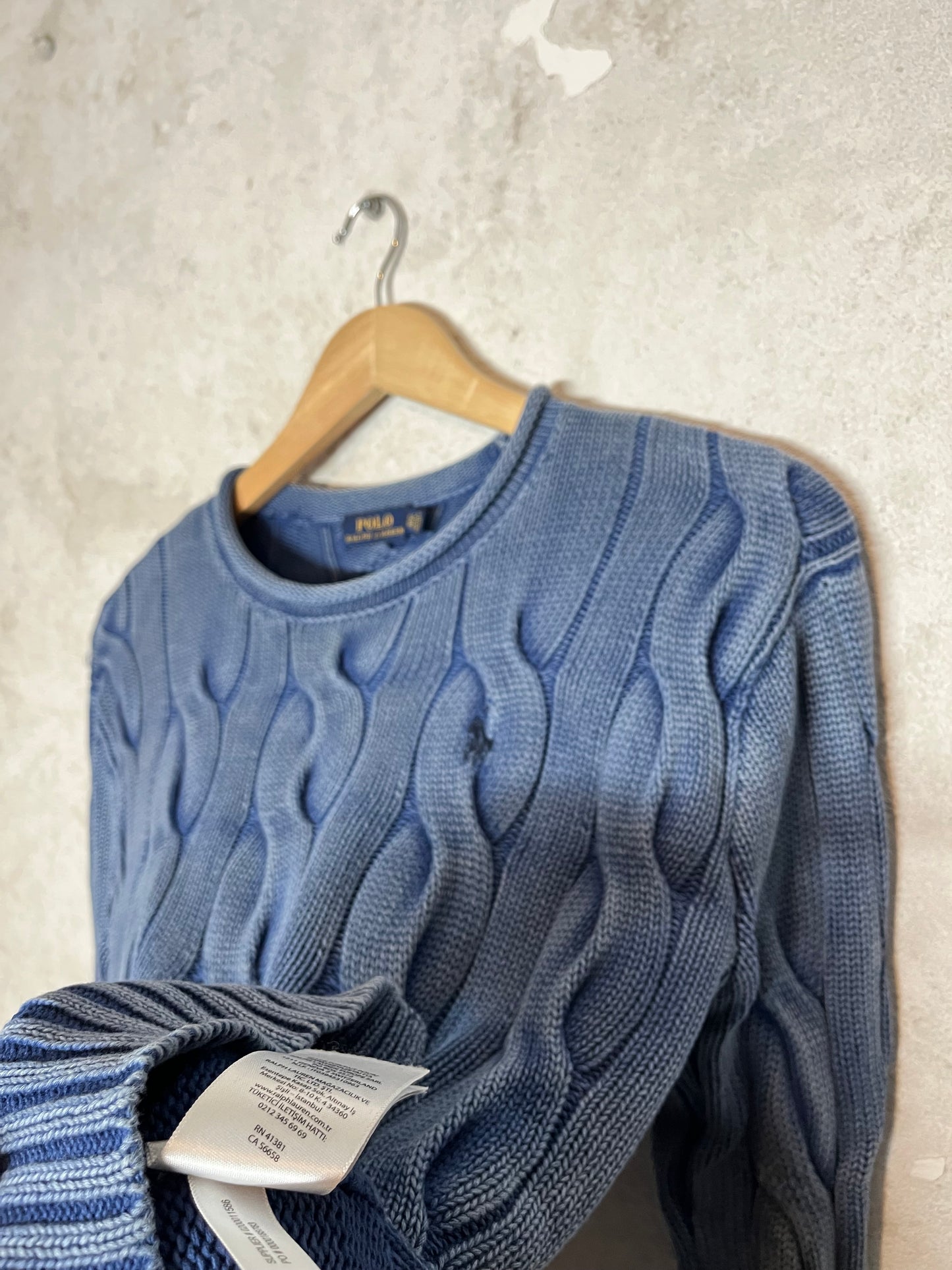 Ralph Lauren cable knit sweatshirt - XS