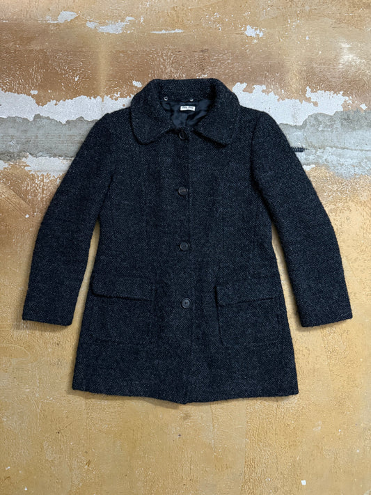 Miu Miu Mohair & Virgin wool blend trenchcoat - S