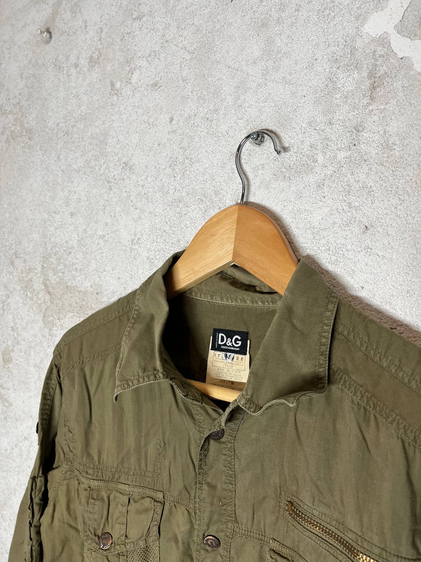 Dolce & Gabbana 2000s cargo multipocket shirt - M