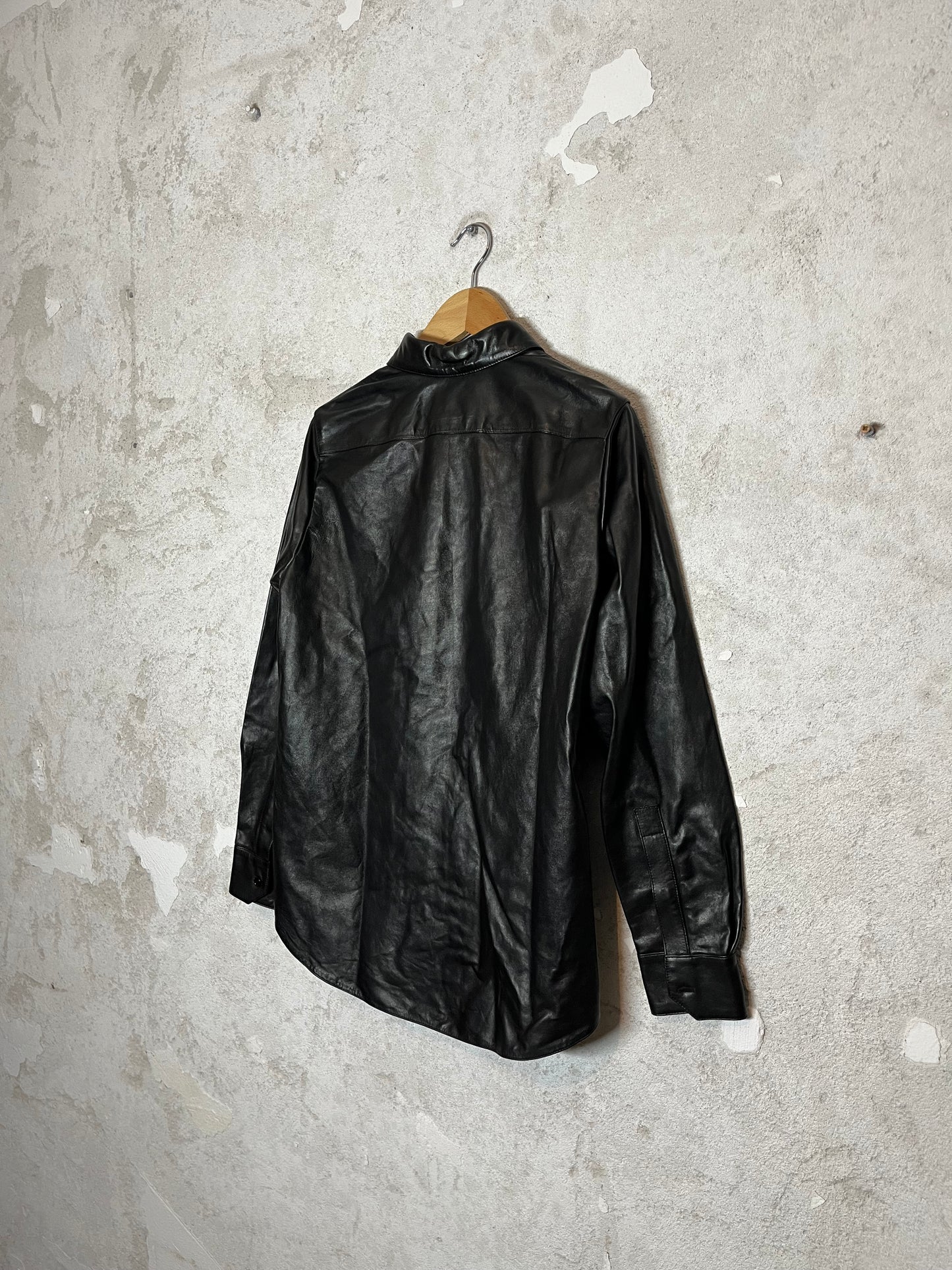 Saint Laurent Lamb Leather overshirt - S