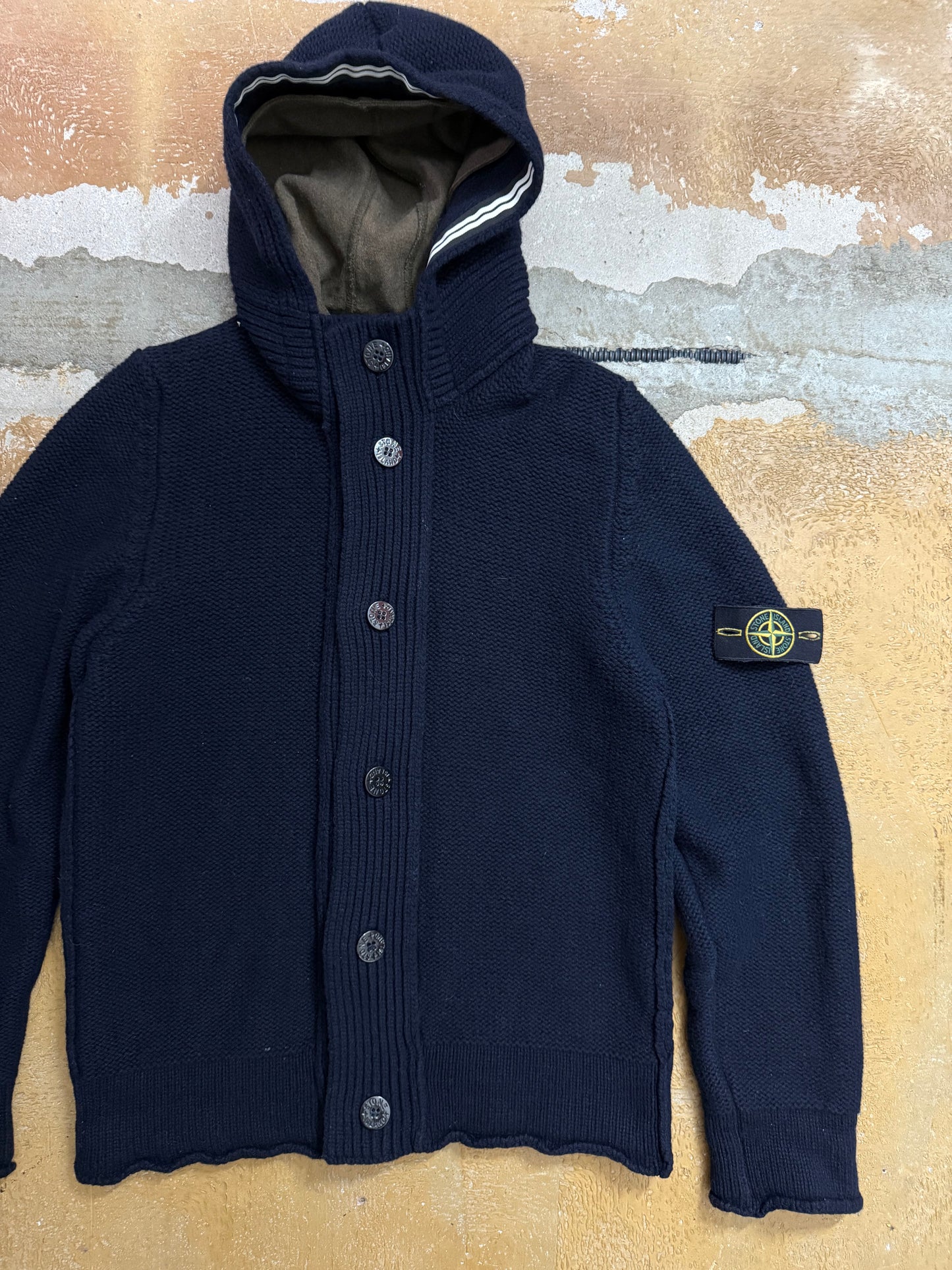 Stone Island vintage heavy knit 100% wool sweater - XL