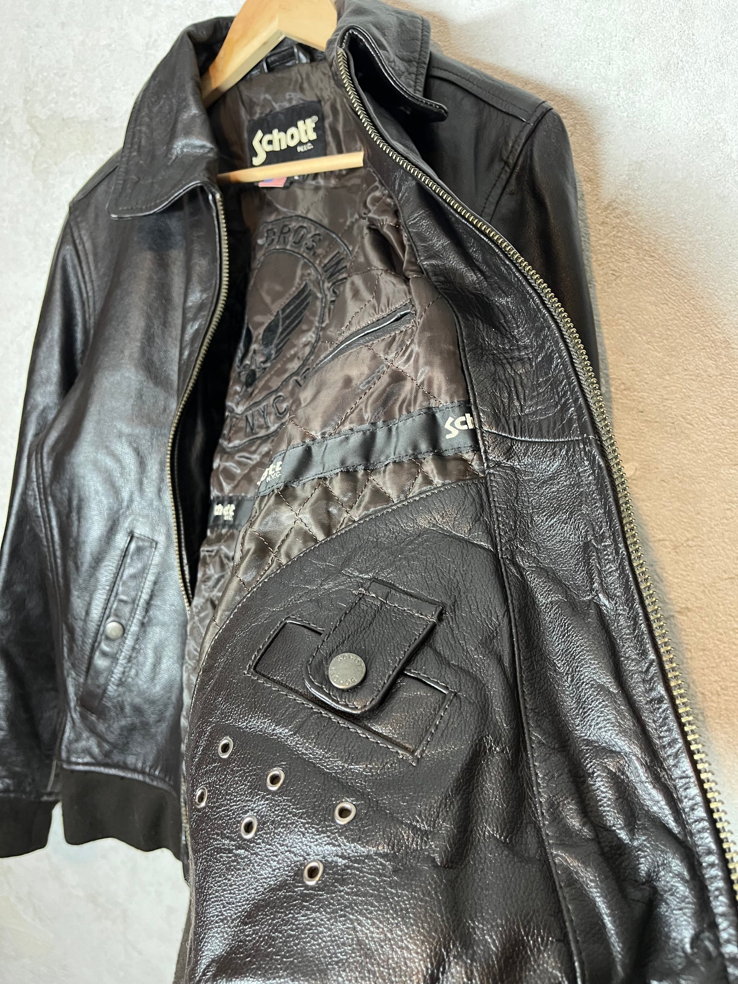 Schott NYC New York Leather motor jacket - L