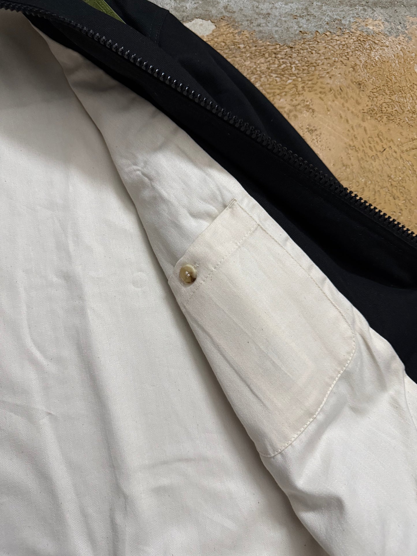 Gucci black asymmetrical zipper jacket - M