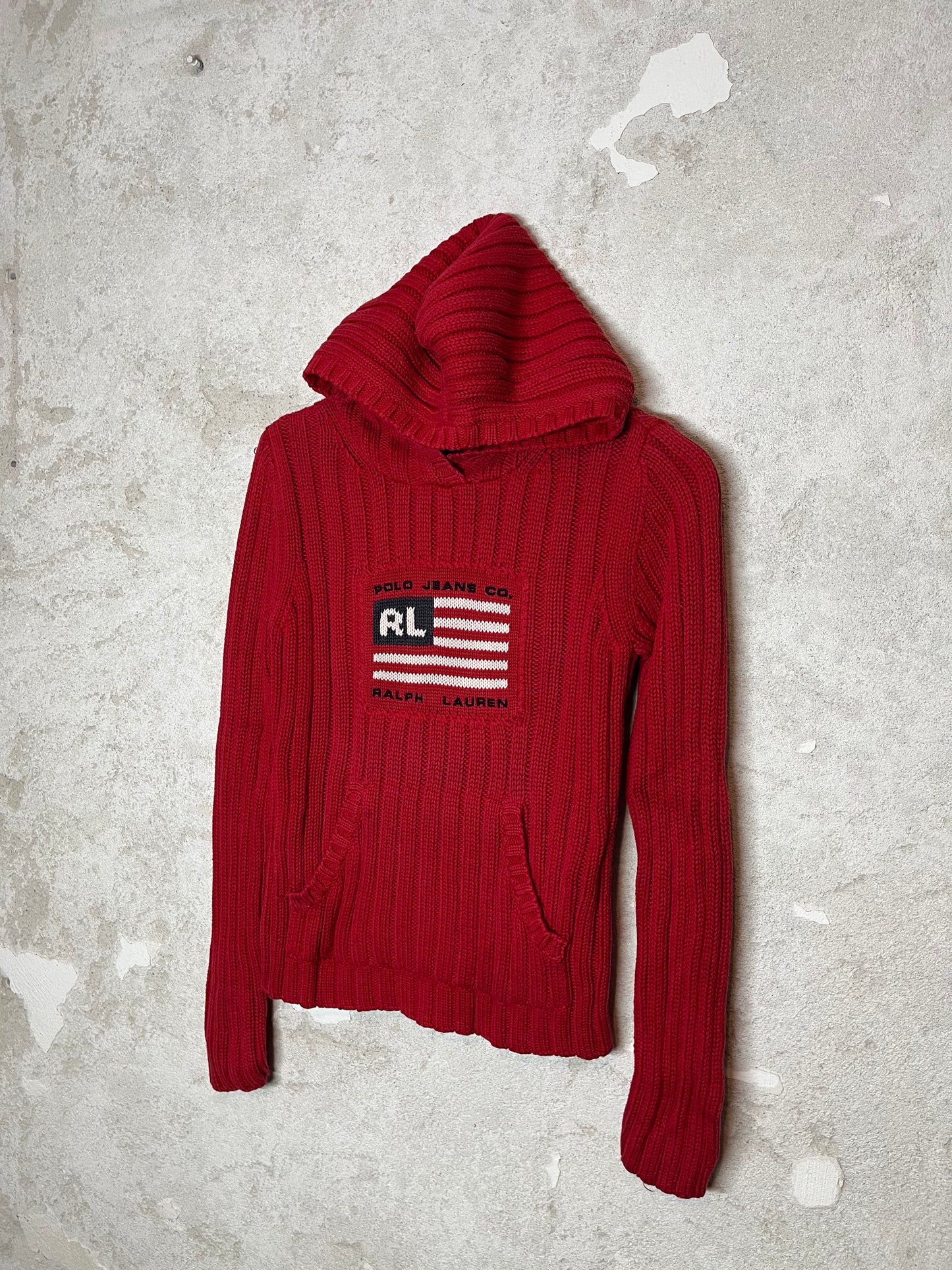 Ralph Lauren Polo Sport knitted USA flag hoodie - S