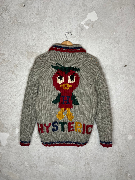 Hysteric Glamour FW'98 Tomato Bird knitted cowichan - M