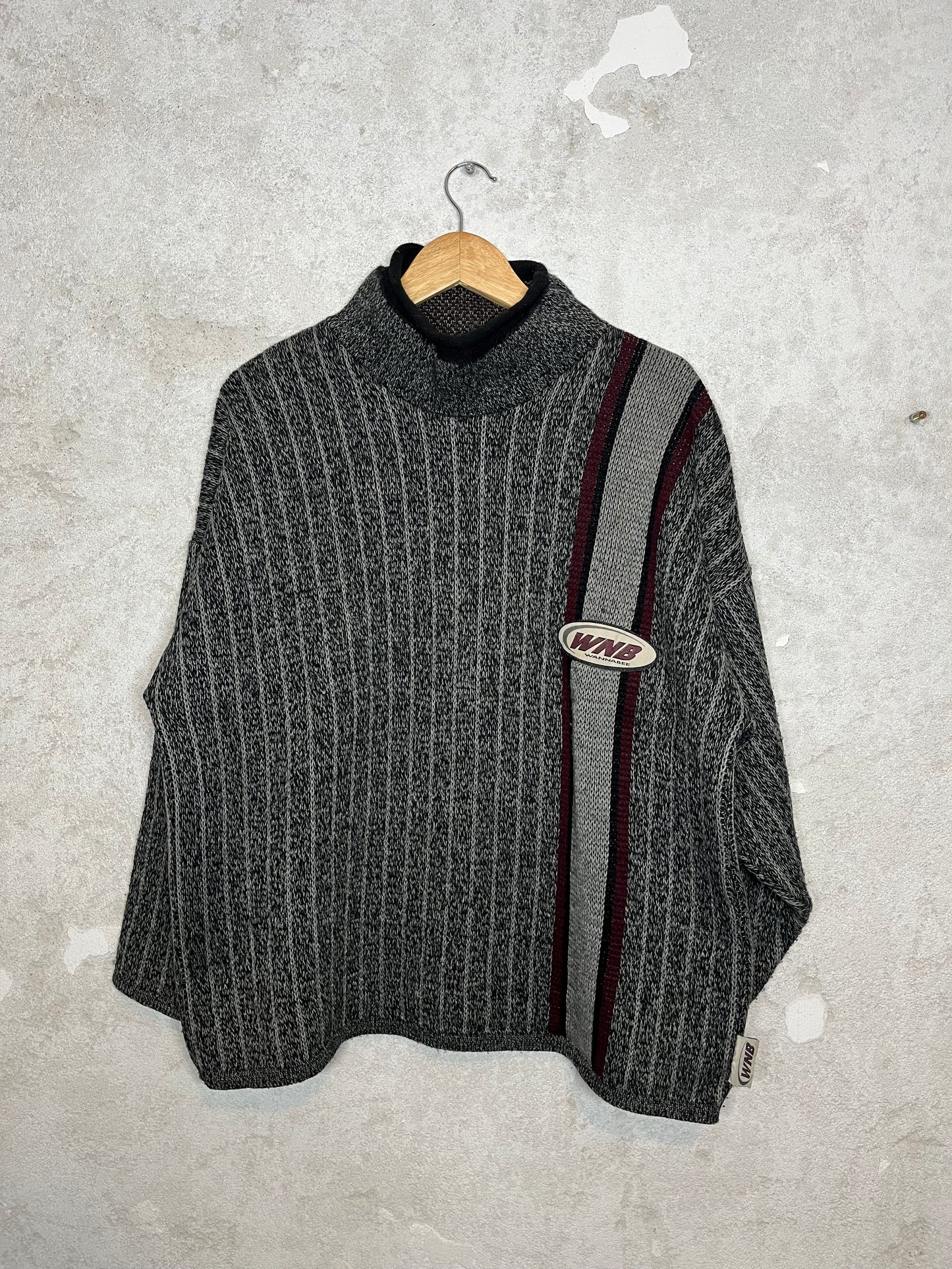 WNB Wannabee heavy knit ski snowboard sweater - S