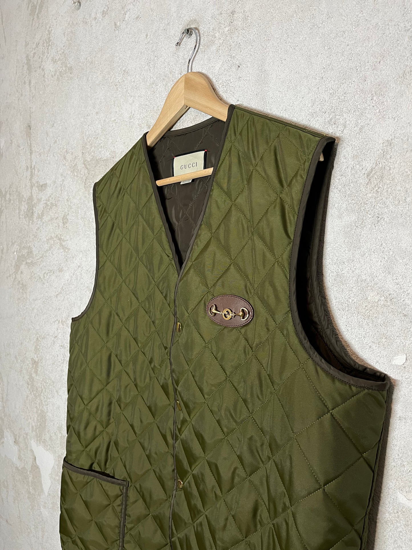 Gucci vintage quilted hunting bodywarmer gilet (RRP €1.750) - L