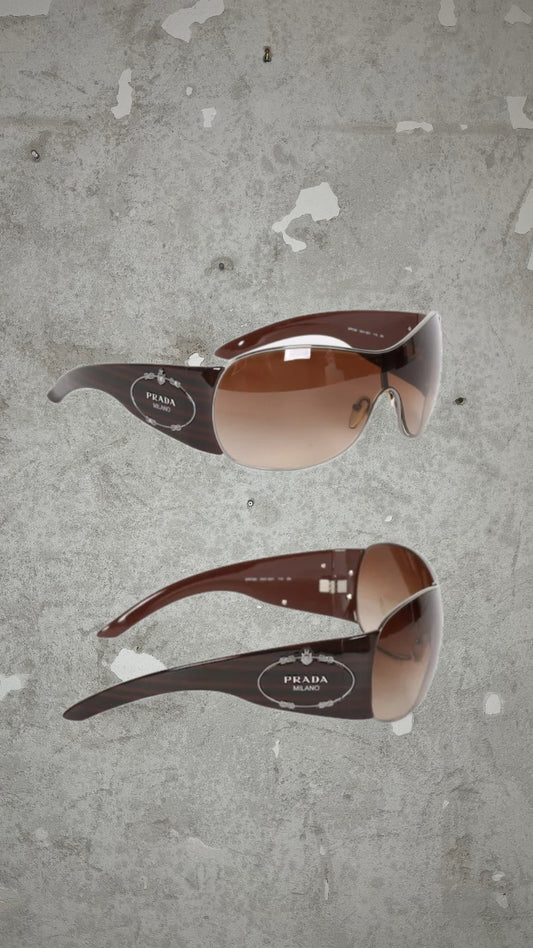 Prada vintage brown sunglasses + box