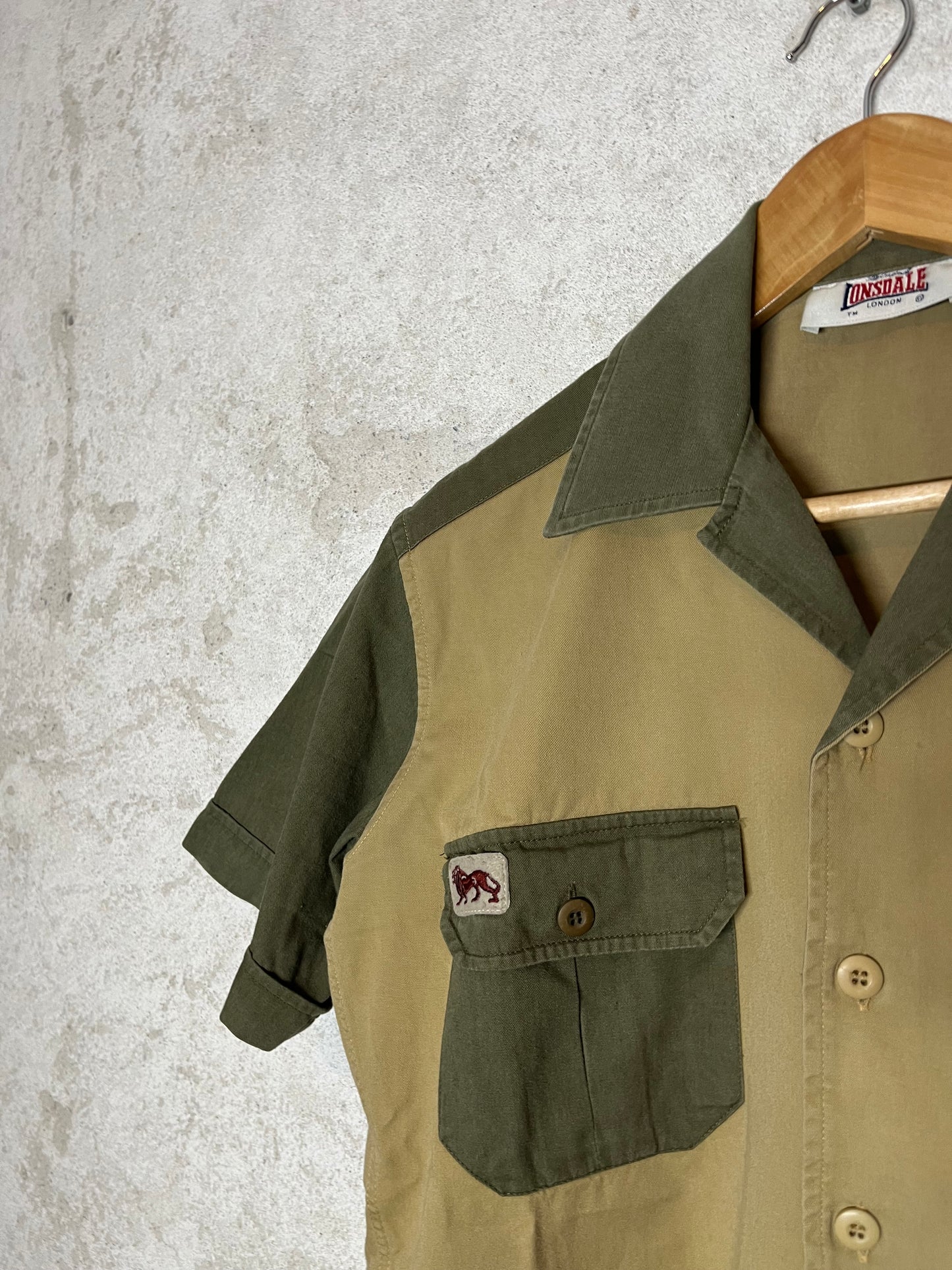 Vintage Lonsdale military polo top - S