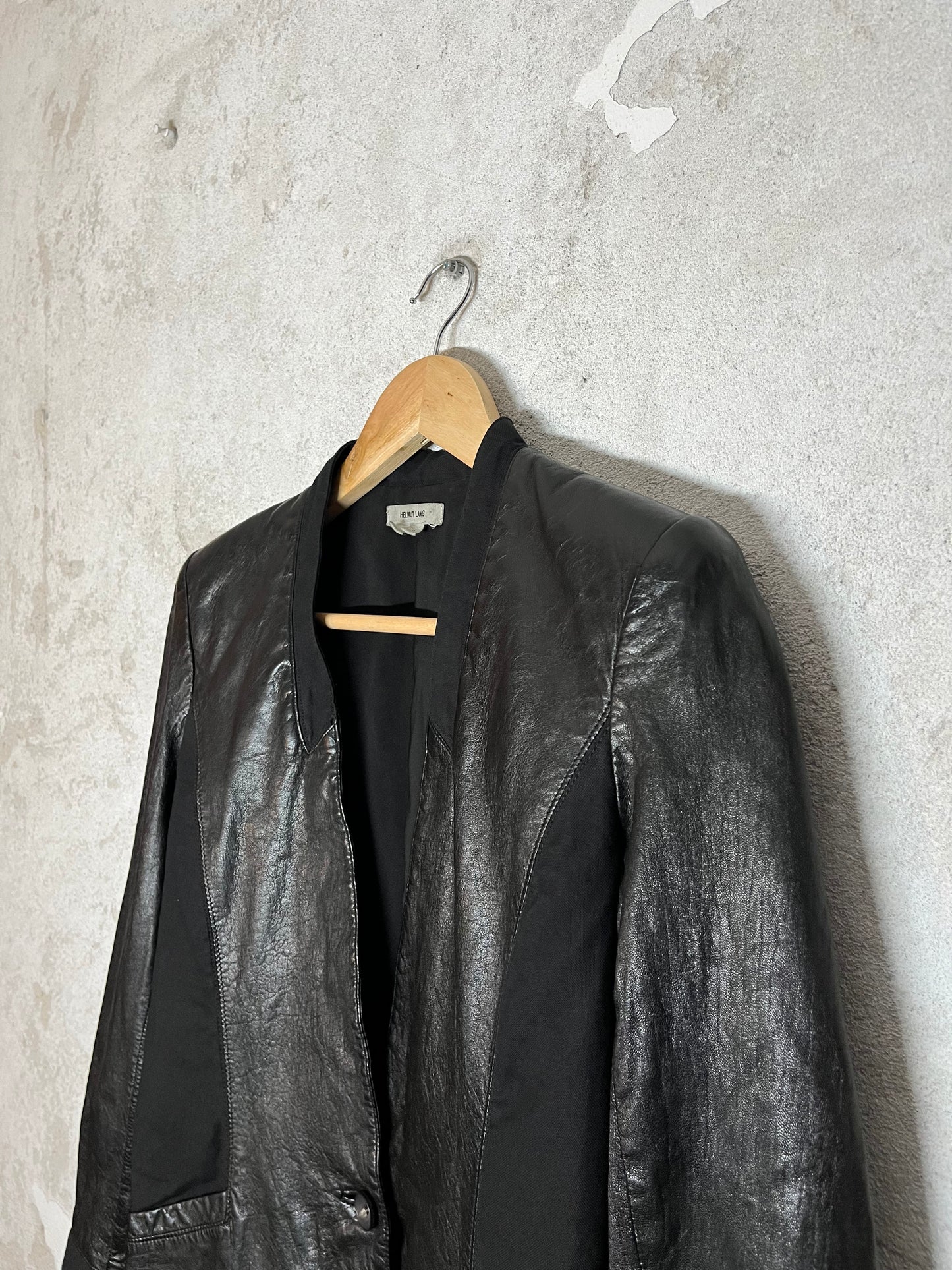 Helmut Lang vintage sheepskin leather jacket - XS