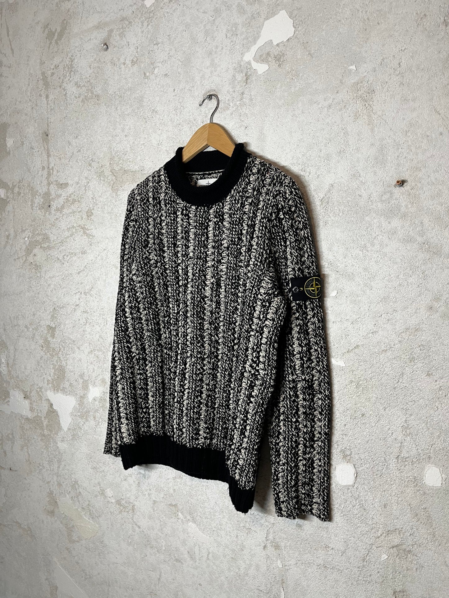 Stone Island 2017 heavy knit sweater - L