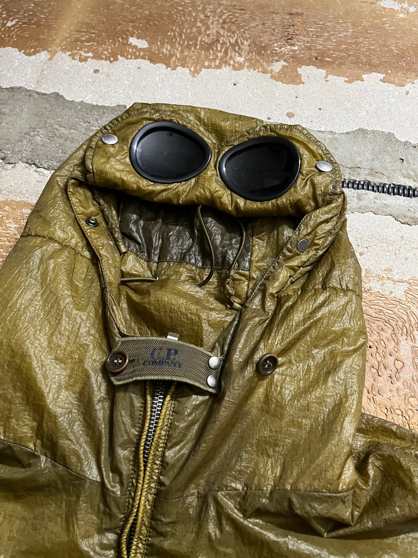 CP Company filament down goggle jacket - XL