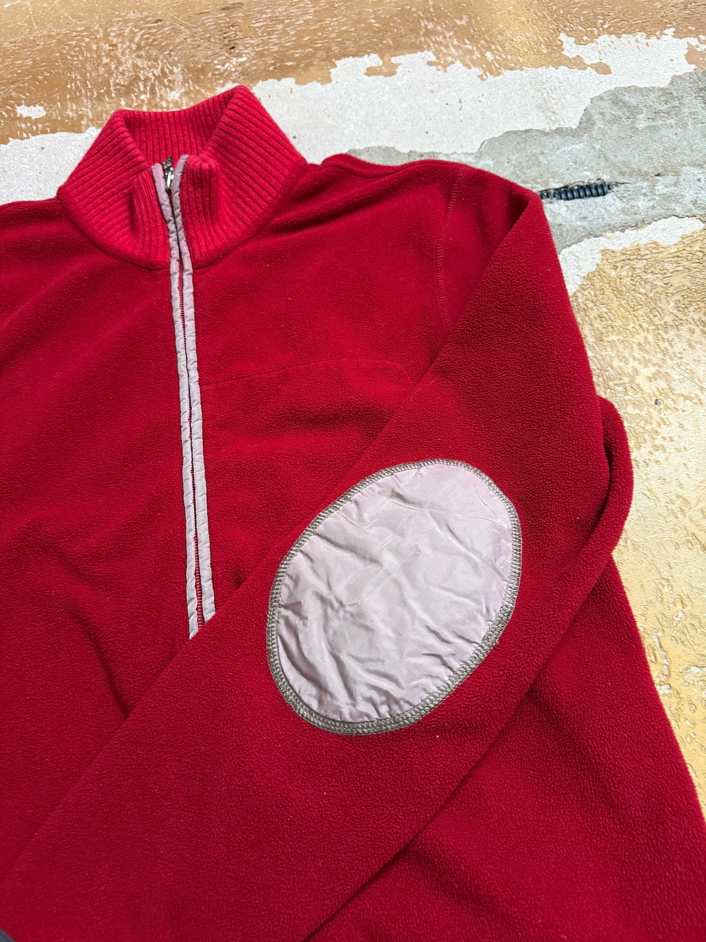 Prada vintage red fleece sweatshirt - S