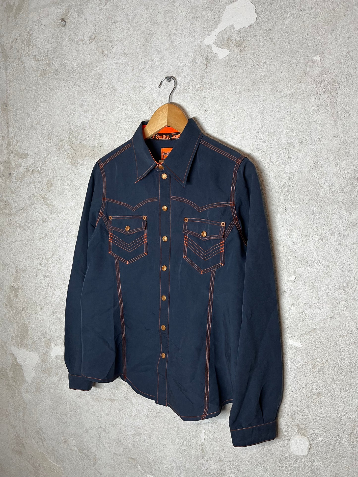 Jean Paul Gaultier 2000s button up overshirt top - M