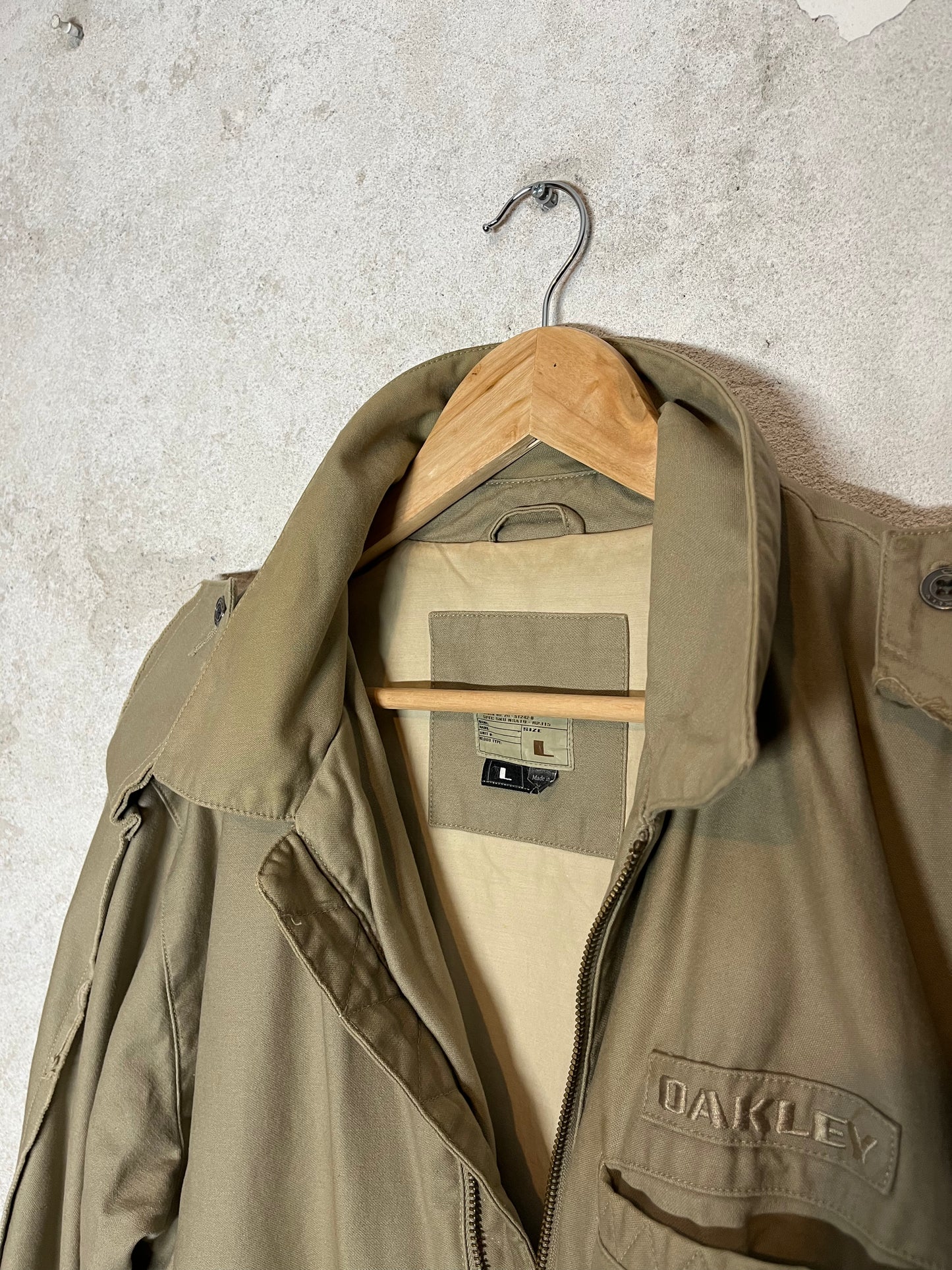 Oakley vintage archive rare eye painted canvas coat - L