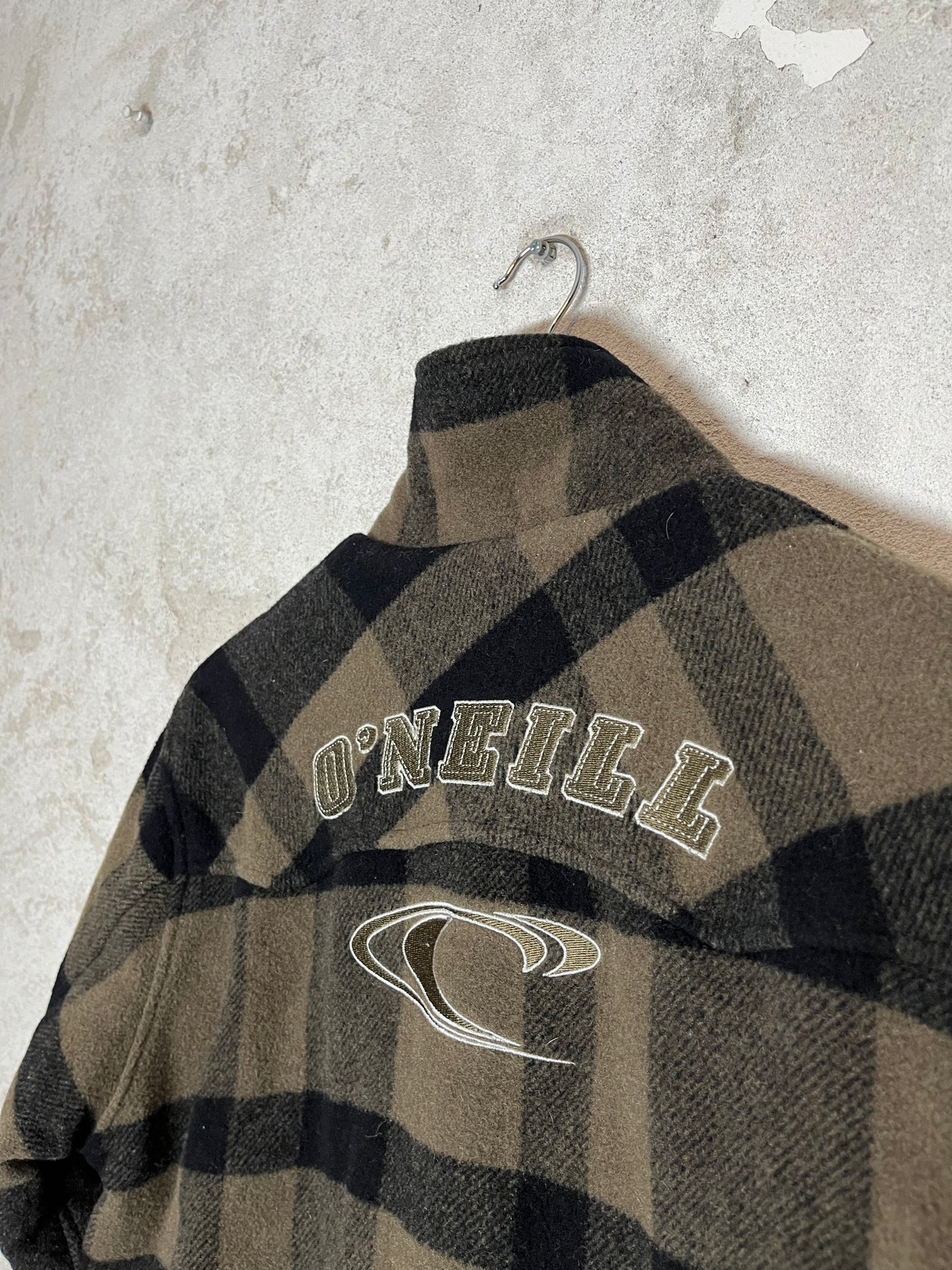 O'neill checkered fleece 90s 2000s y2k jacket 