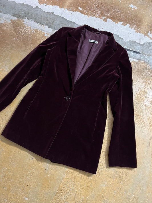 Jil Sander velvet jacket - XS