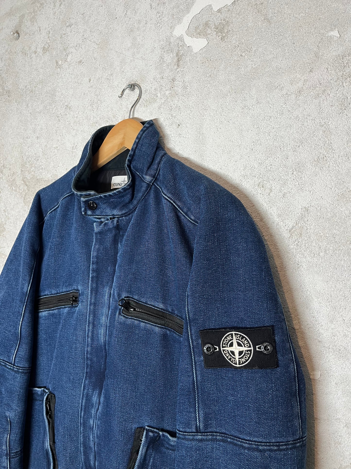 Stone Island 42234 Polypropylene Denim Jacket - L