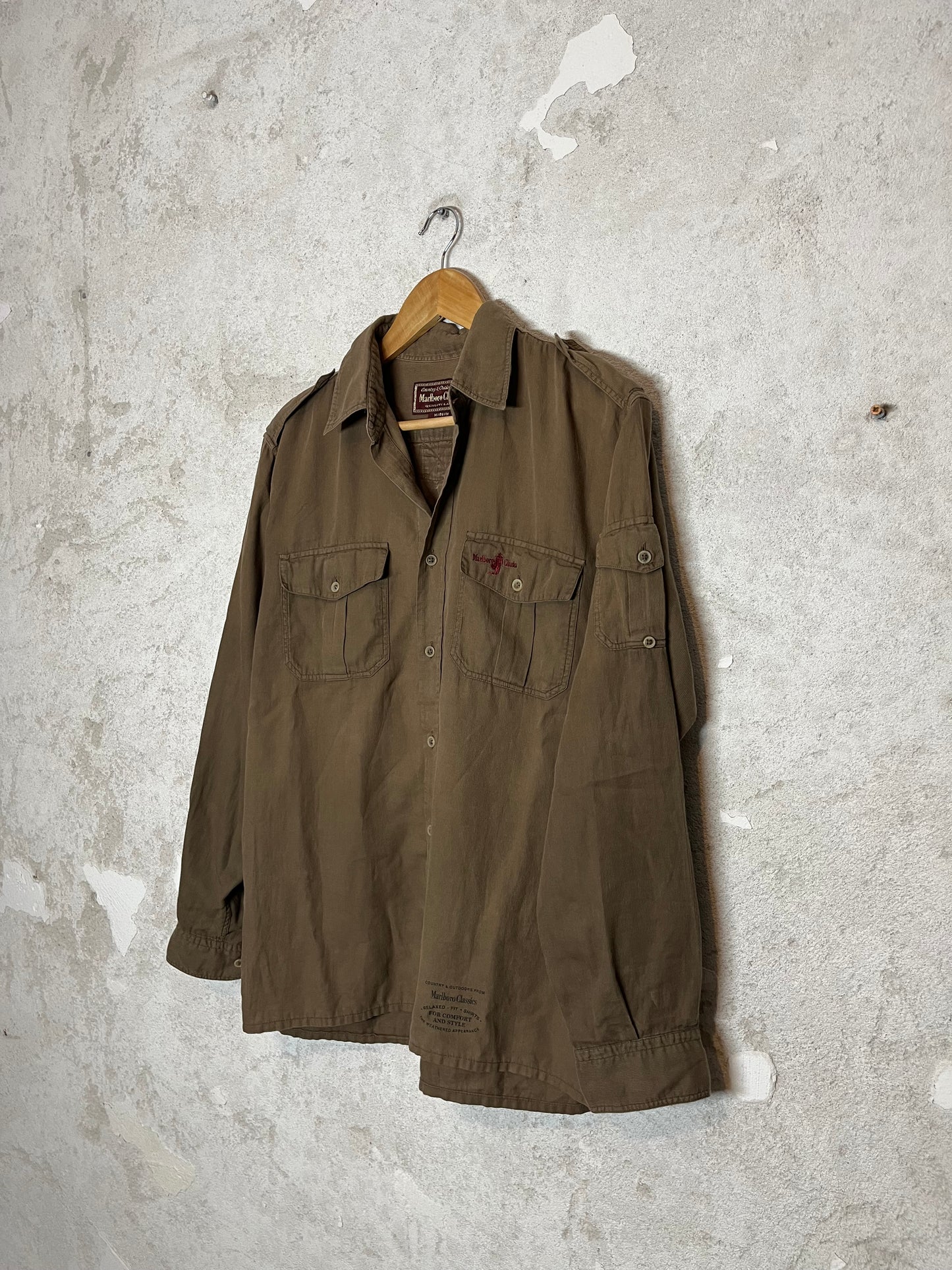 Marlboro classics corduroy overshirt - M