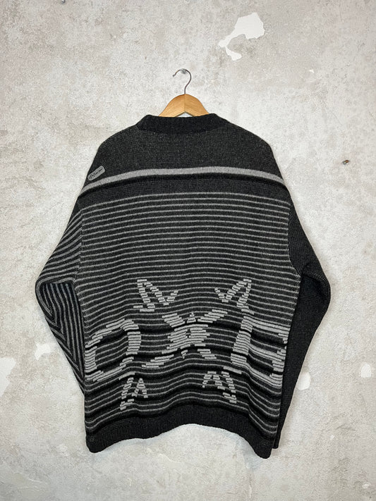 Oxbow heavy knit ski snowboard sweater - XL