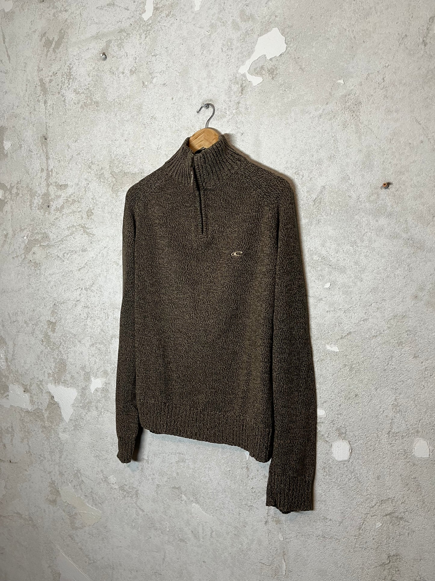 O’neill vintage 1/4 zip up knit sweater - L