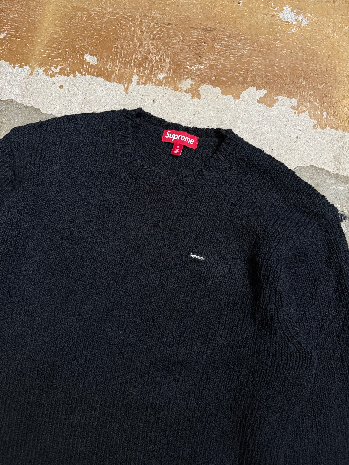 Supreme small boxlogo knit sweater - S