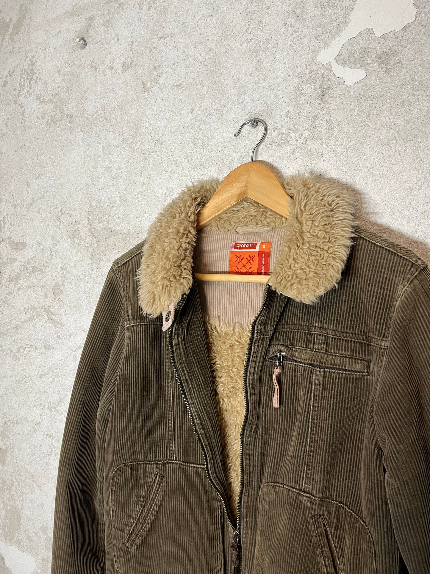 Oxbow vintage sherpa sherling corduroy jacket - S/ M