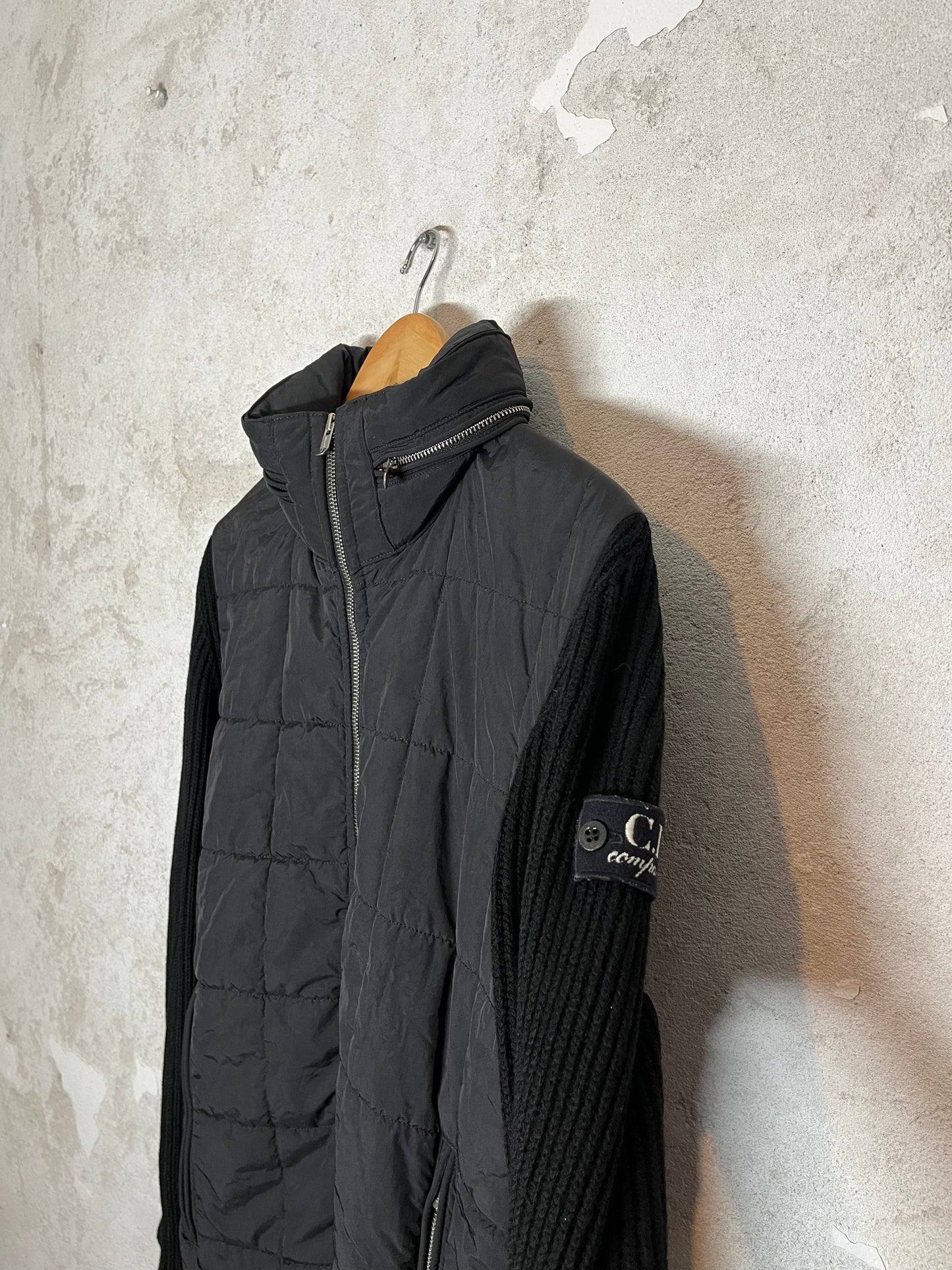 CP Company knitted sleeve badge jacket - XL