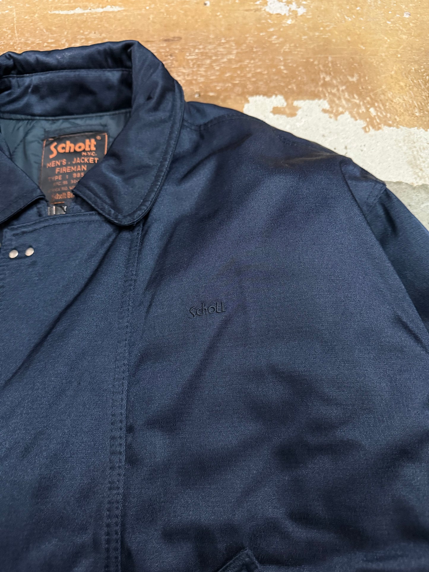 Schott vintage fireman lobster metal clasp winter jacket - XL