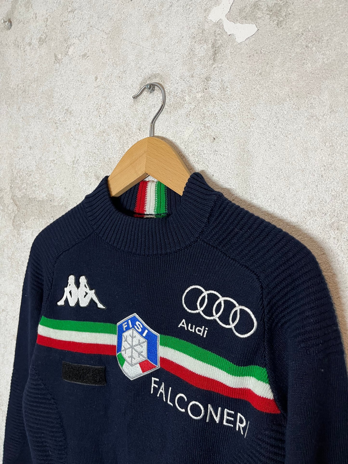 Kappa vintage heavy knit Italia Audi sweater - XS