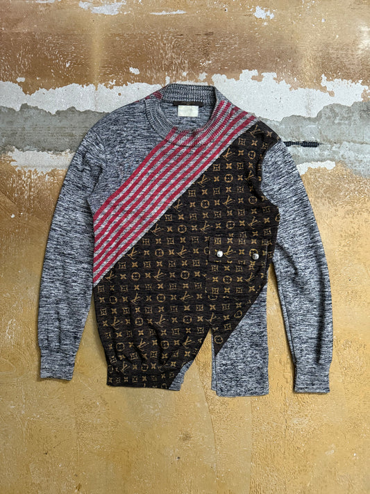 Louis Vuitton vintage monogram knit sweater - S