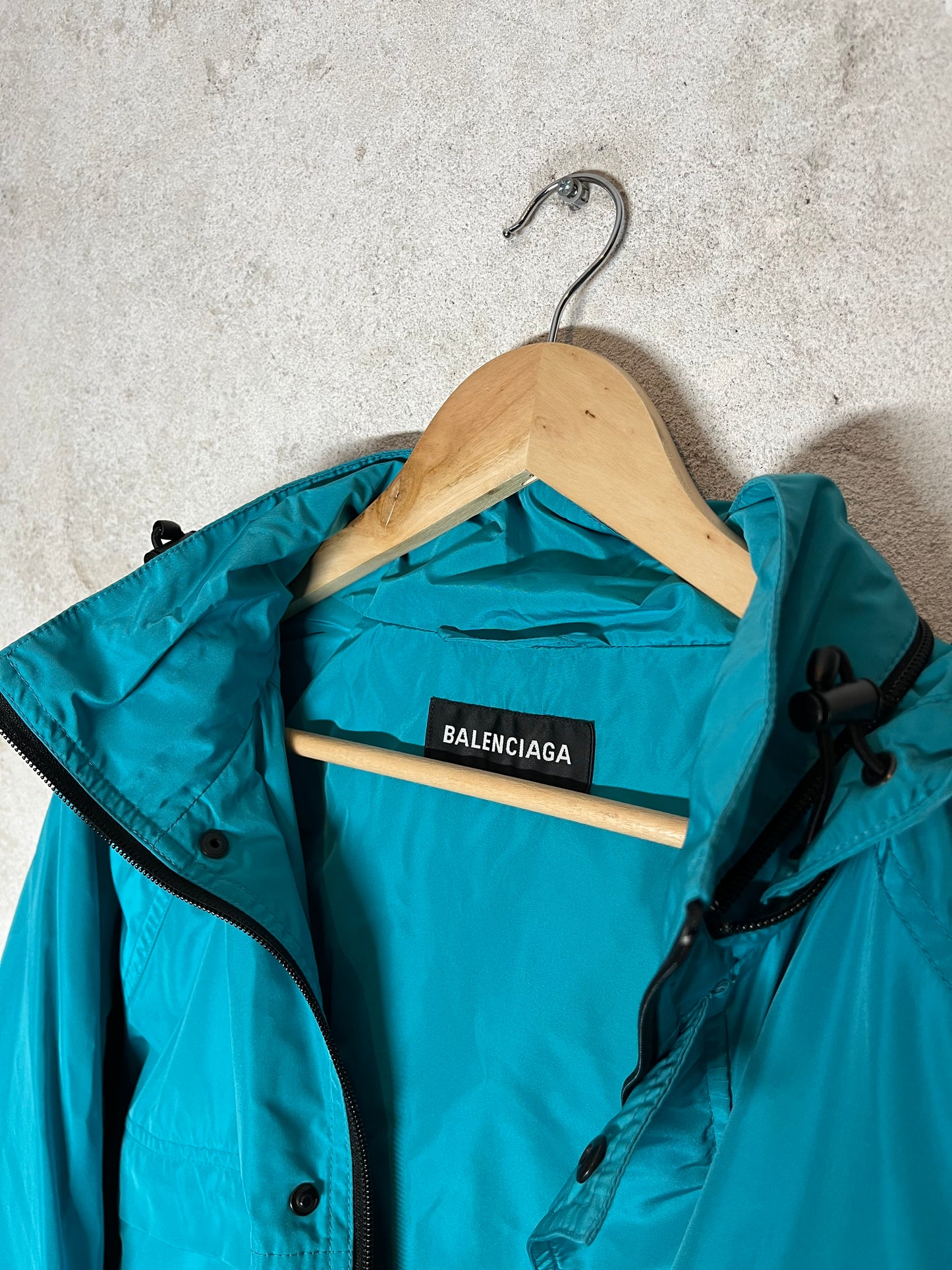 Balenciaga rain jacket with logo application - XL