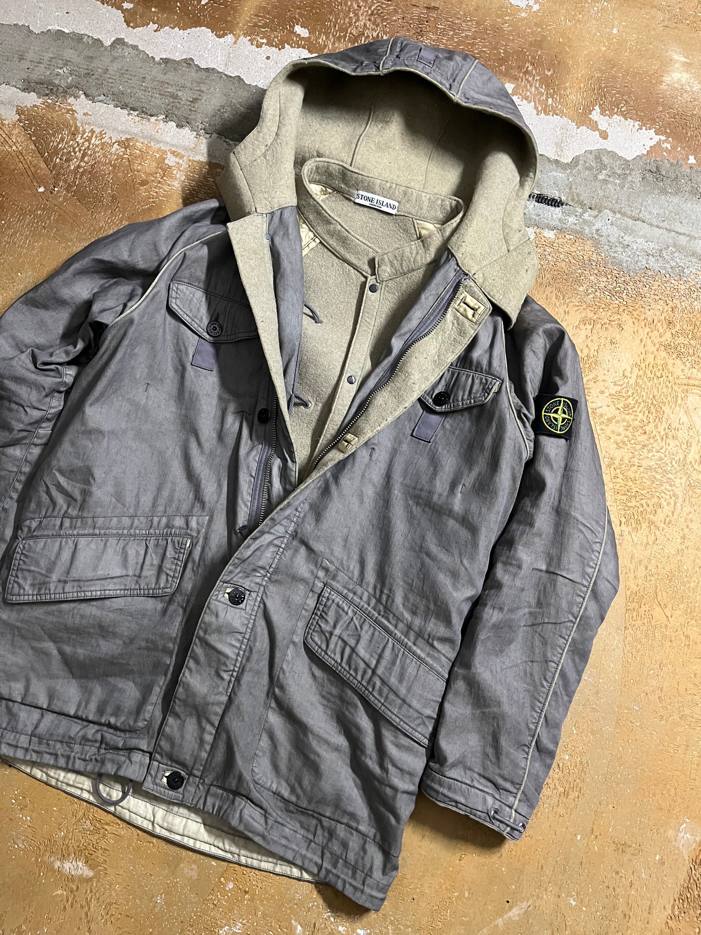 Stone Island 2005 Lino Flax Dutch Rope lining jacket - L