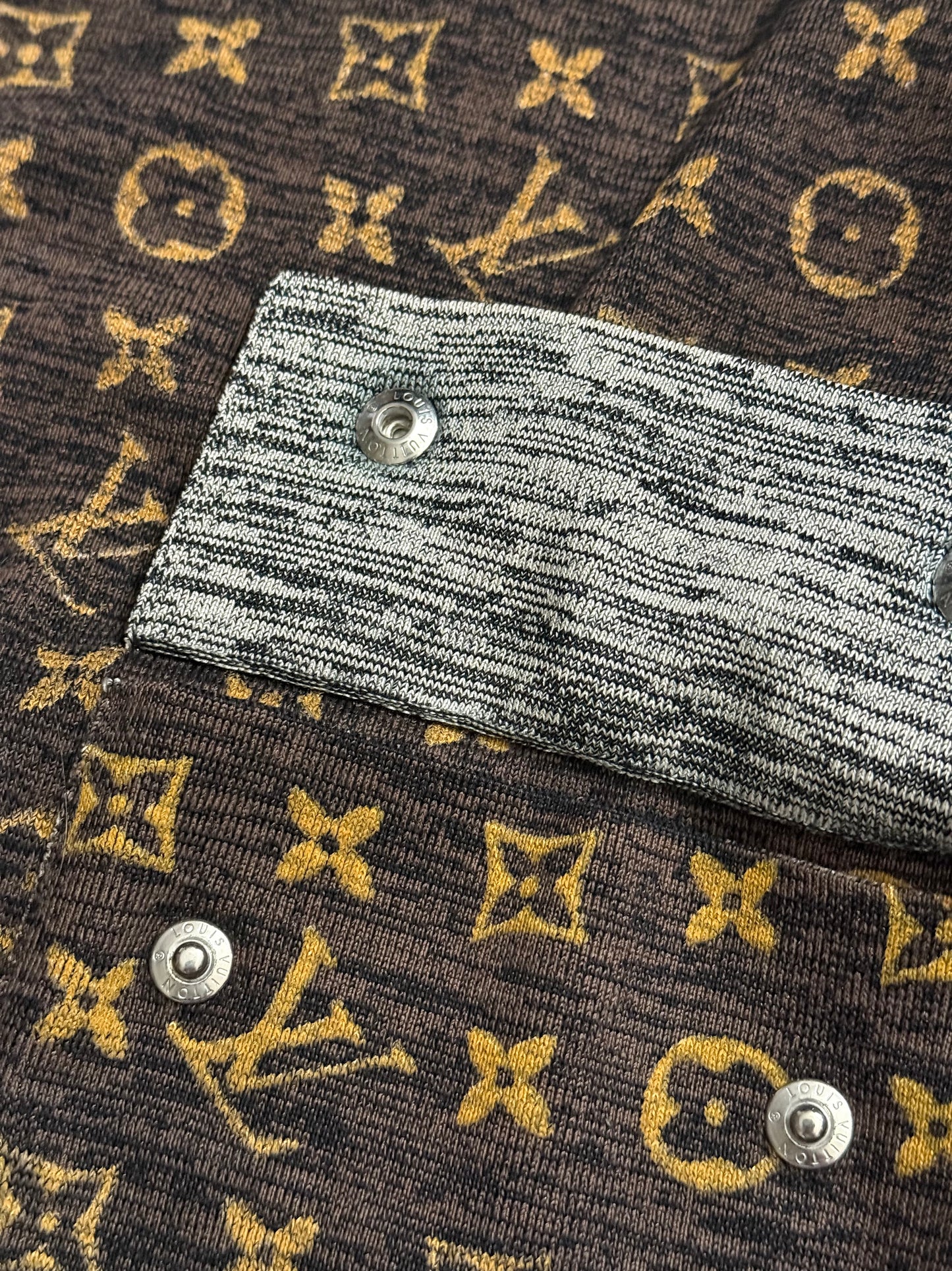 Louis Vuitton vintage monogram knit sweater - S