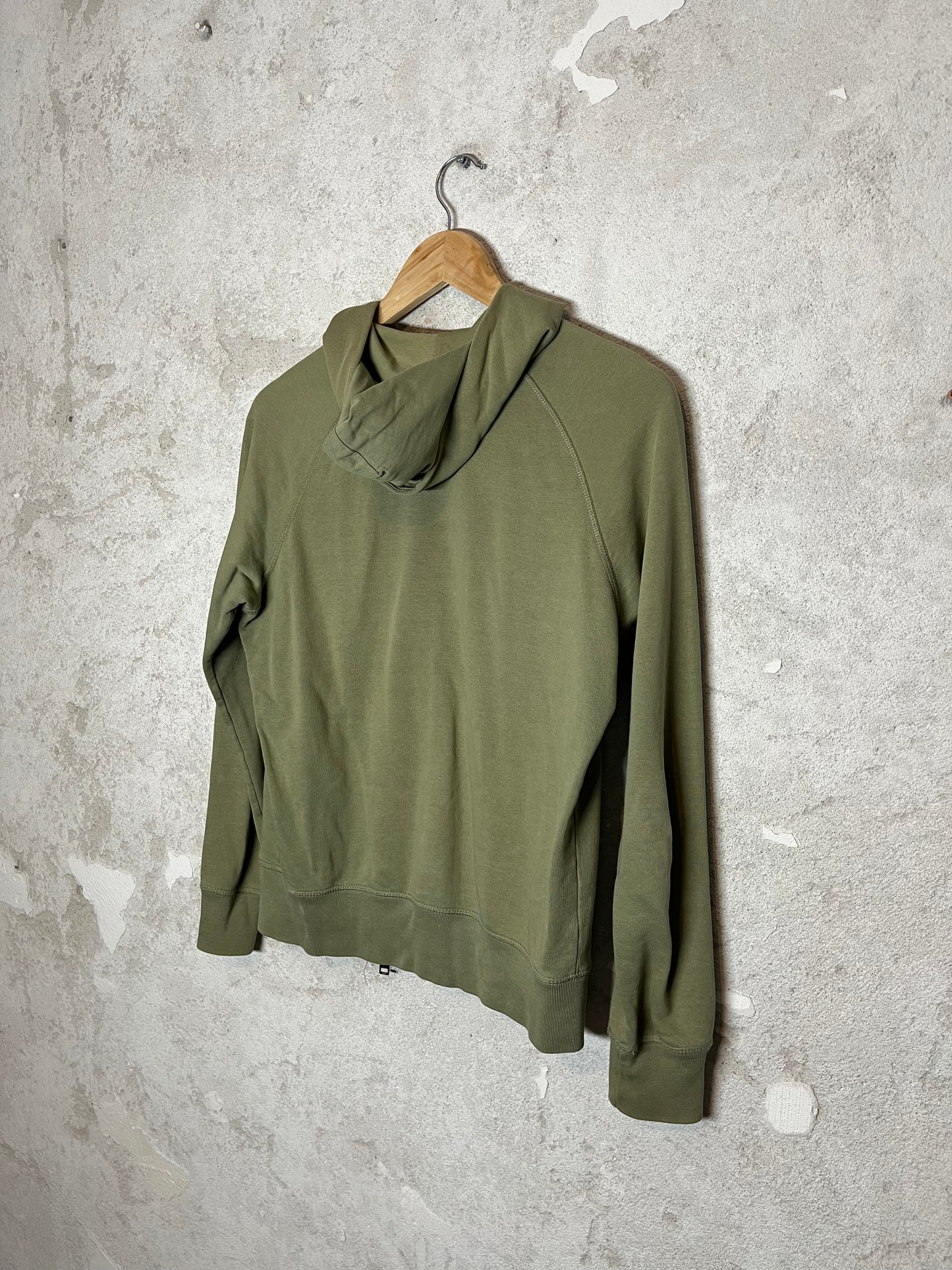 Diesel khaki green zip up sweatshirt - XS