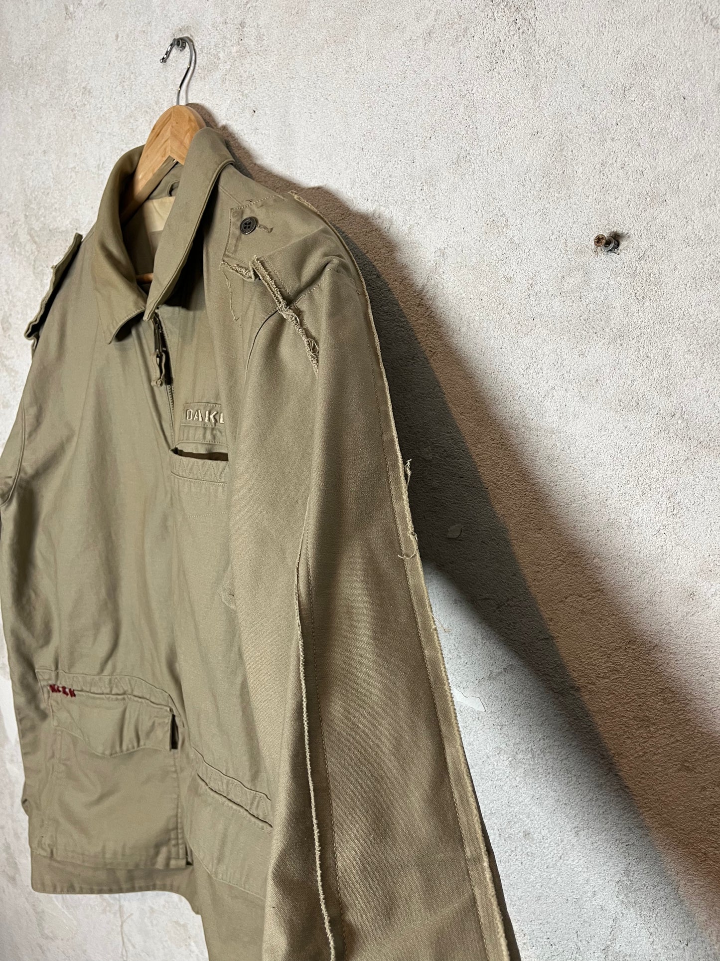 Oakley vintage archive rare eye painted canvas coat - L