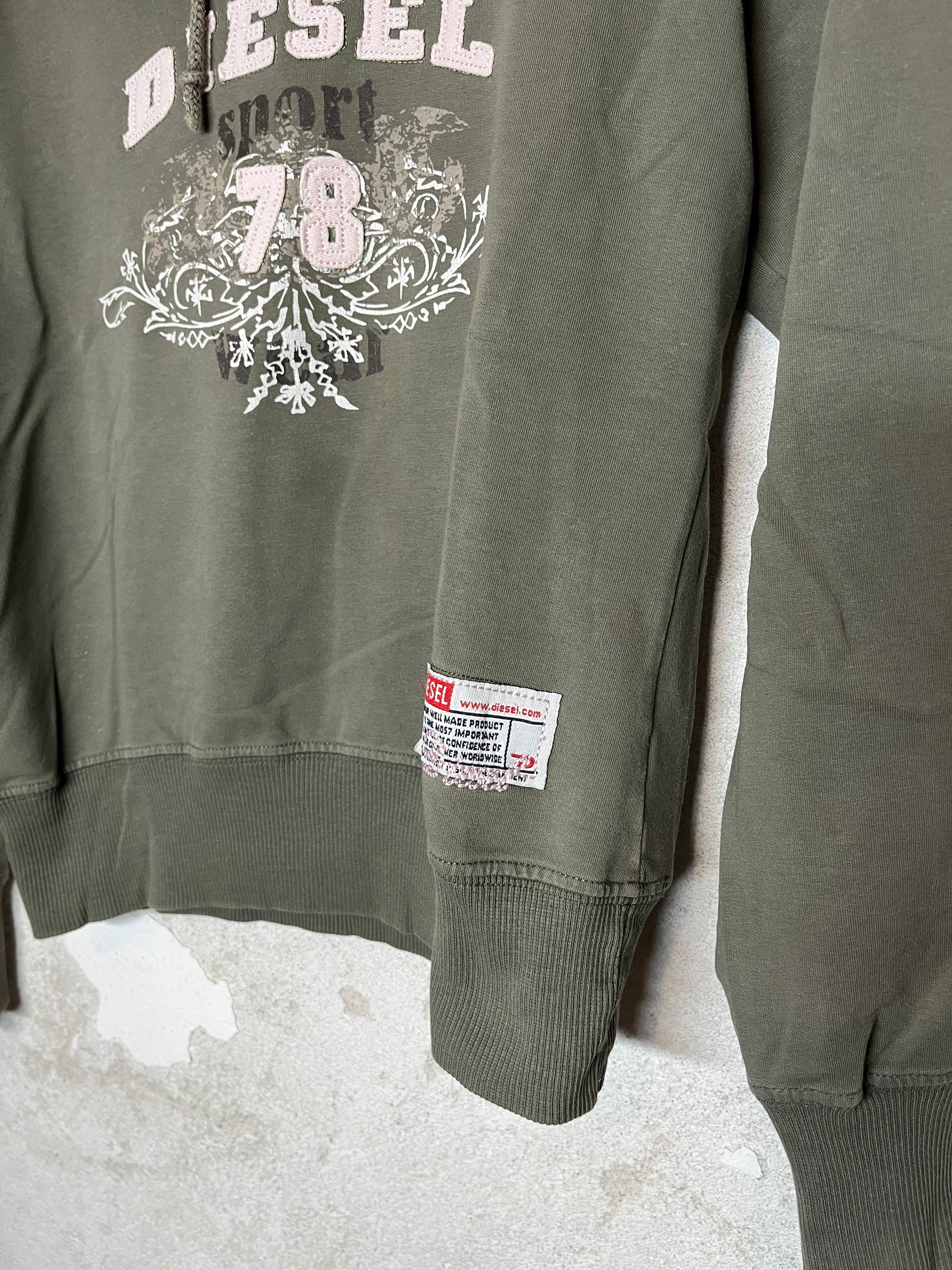 Diesel hoodie 2000s sweatshirt y2k