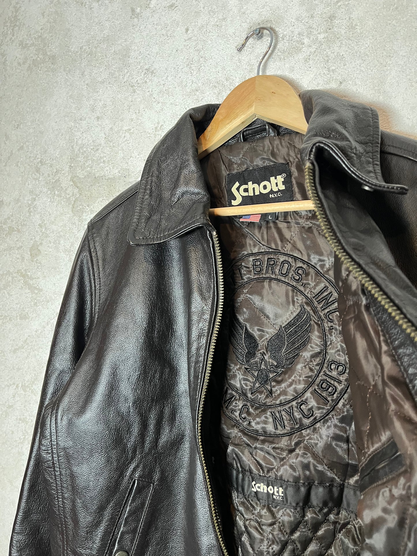 Schott NYC New York Leather motor jacket - L