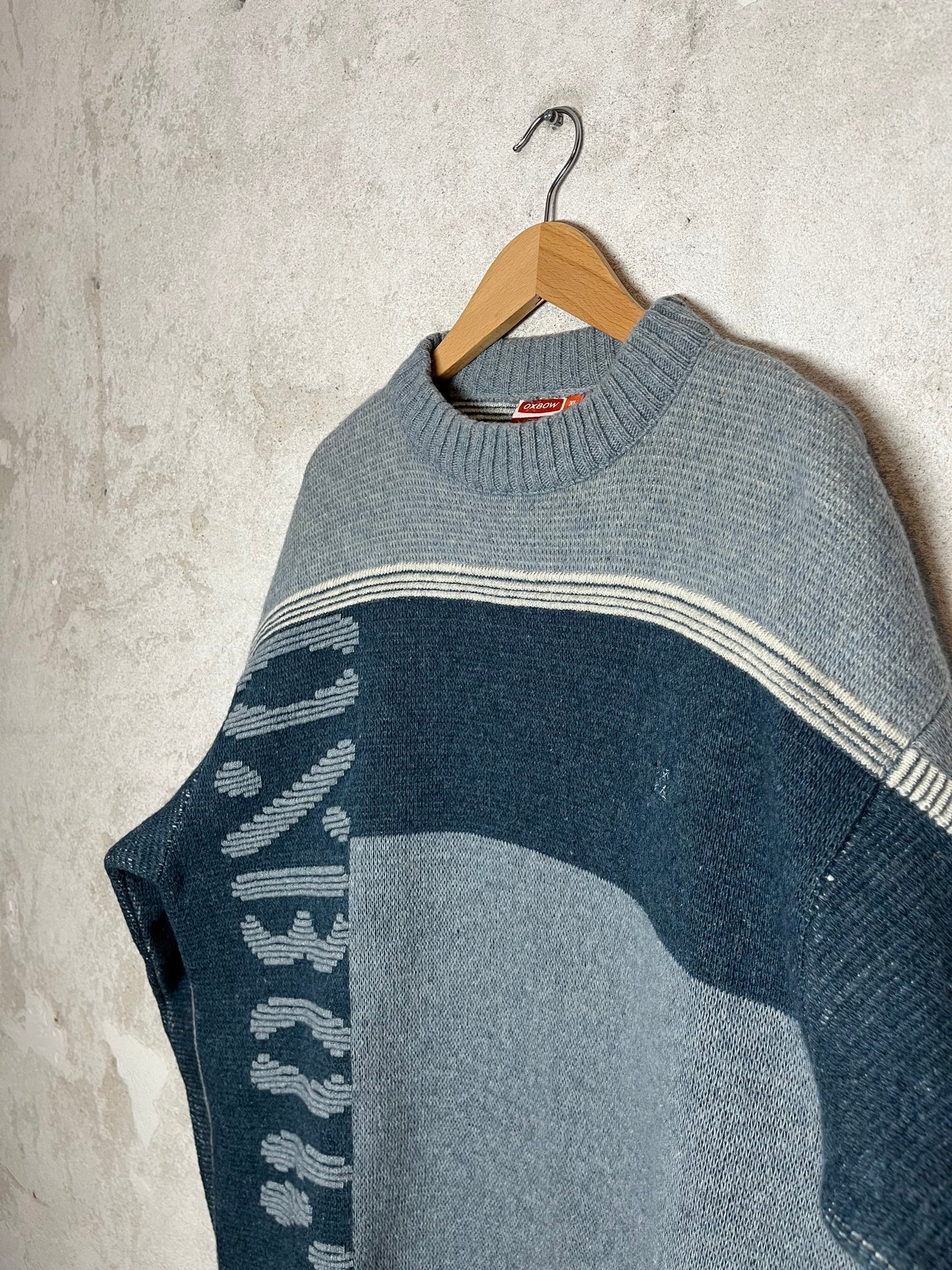 Oxbow vintage retro ski heavy knit sweater - XL