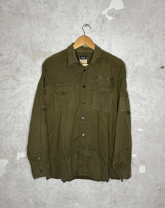 Dolce & Gabbana 2000s cargo multipocket shirt - M