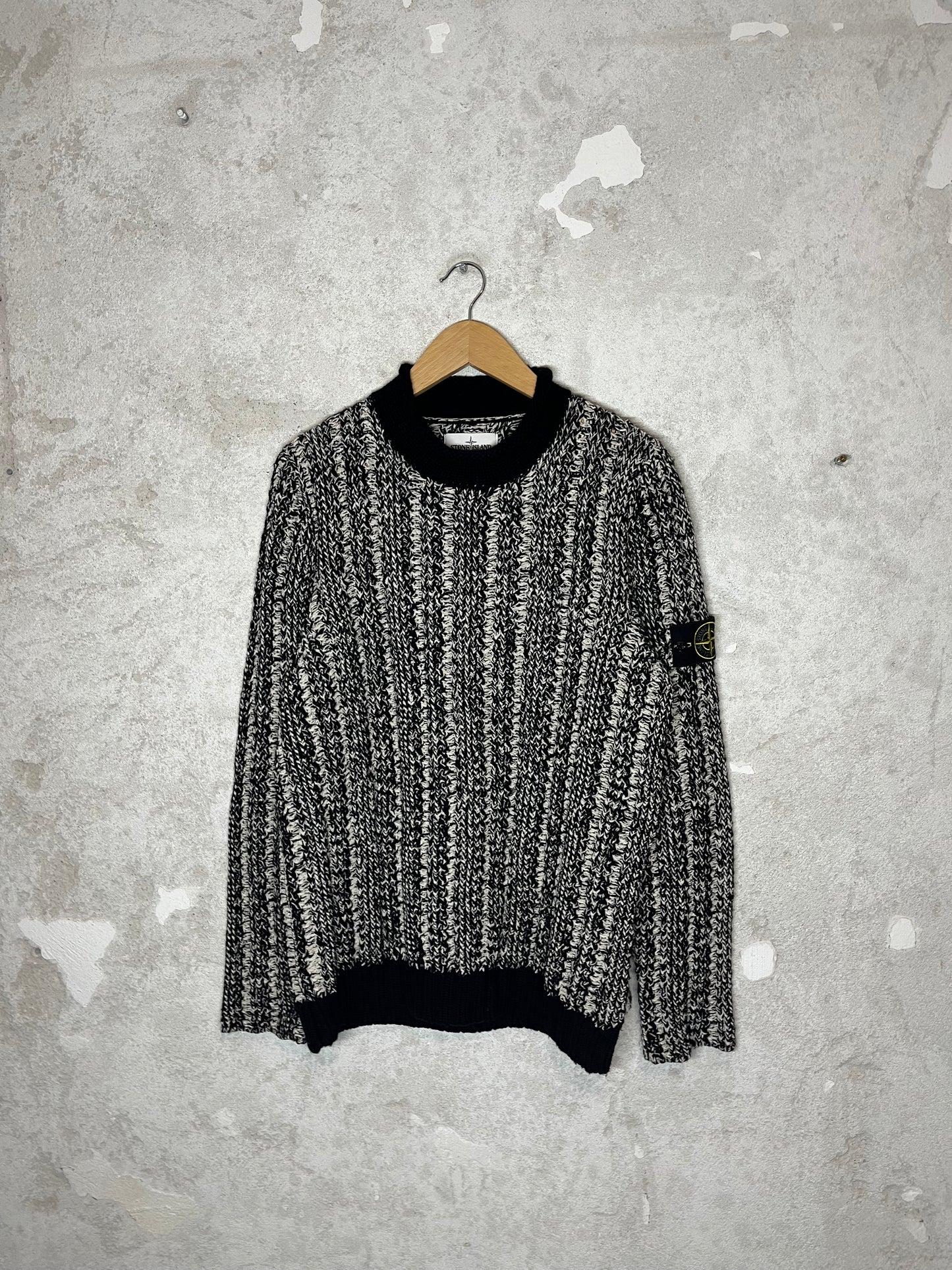 Stone Island 2017 heavy knit sweater - L