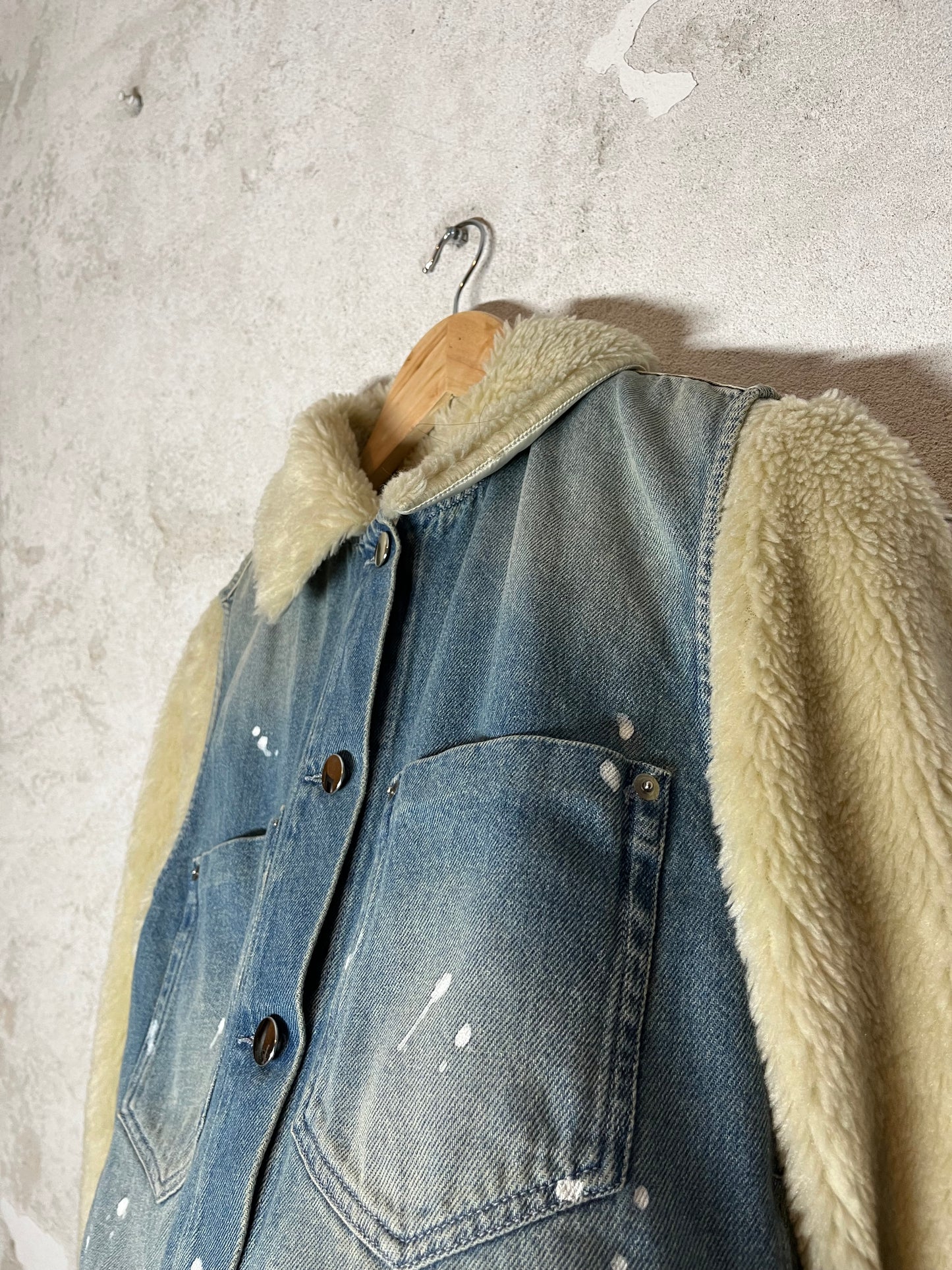 Maison Martin Margiela MM6 runway denim/sherling jacket - S / M