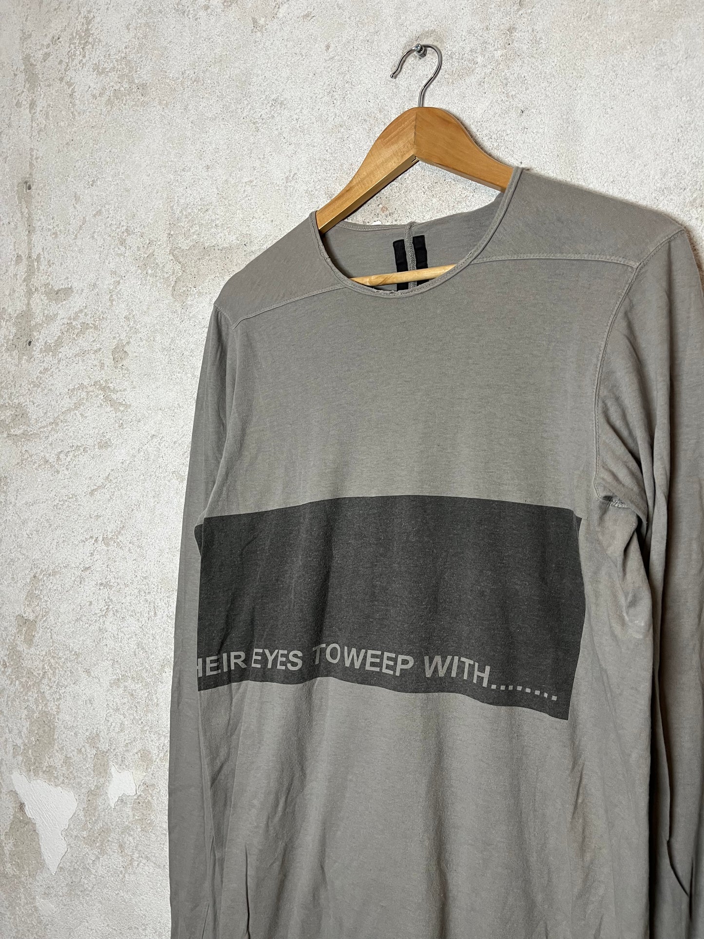 Rick Owens longsleeve tee shirt - L