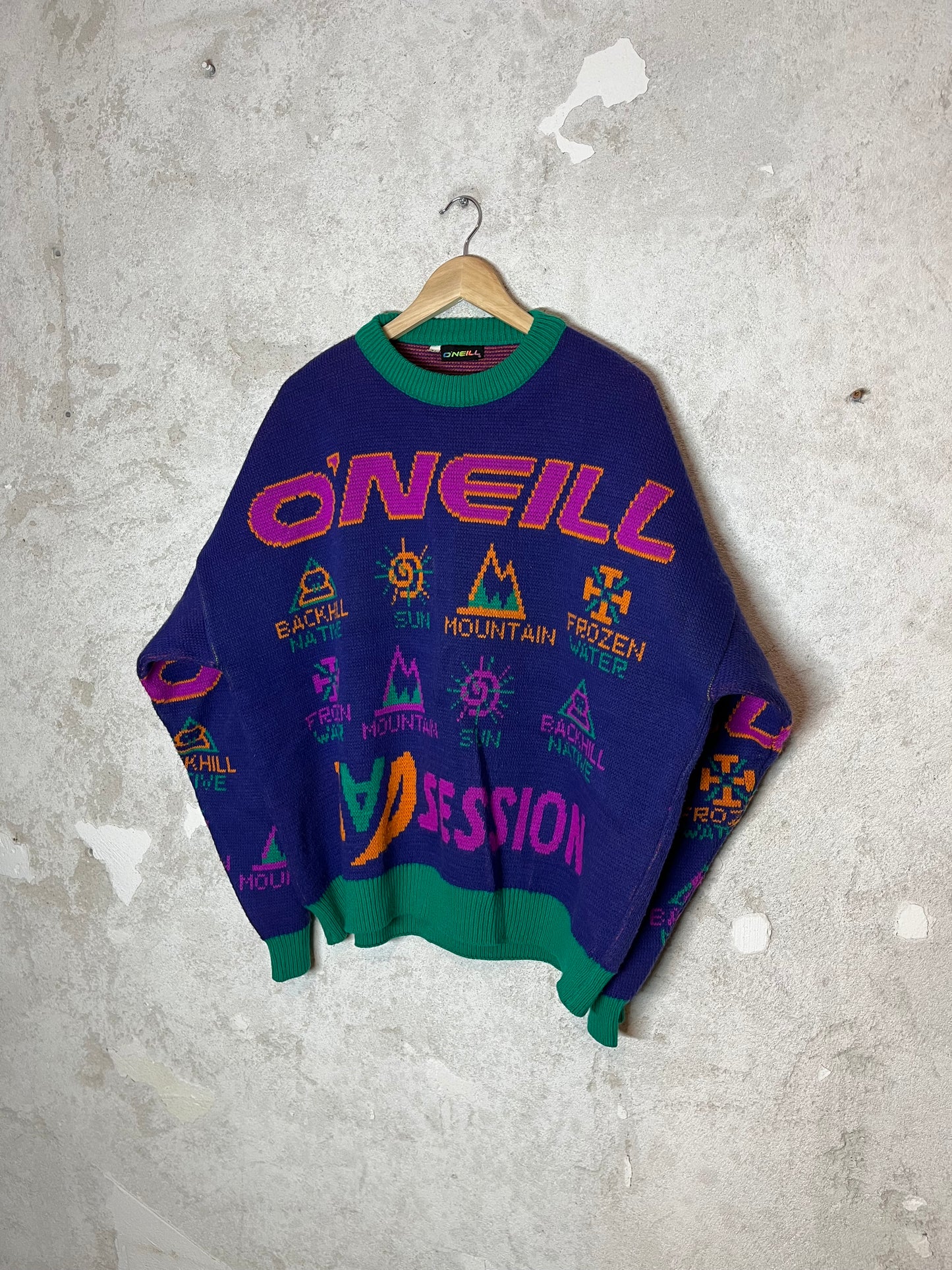 O’neill vintage ski heavy knit collectors sweatshirt - XL