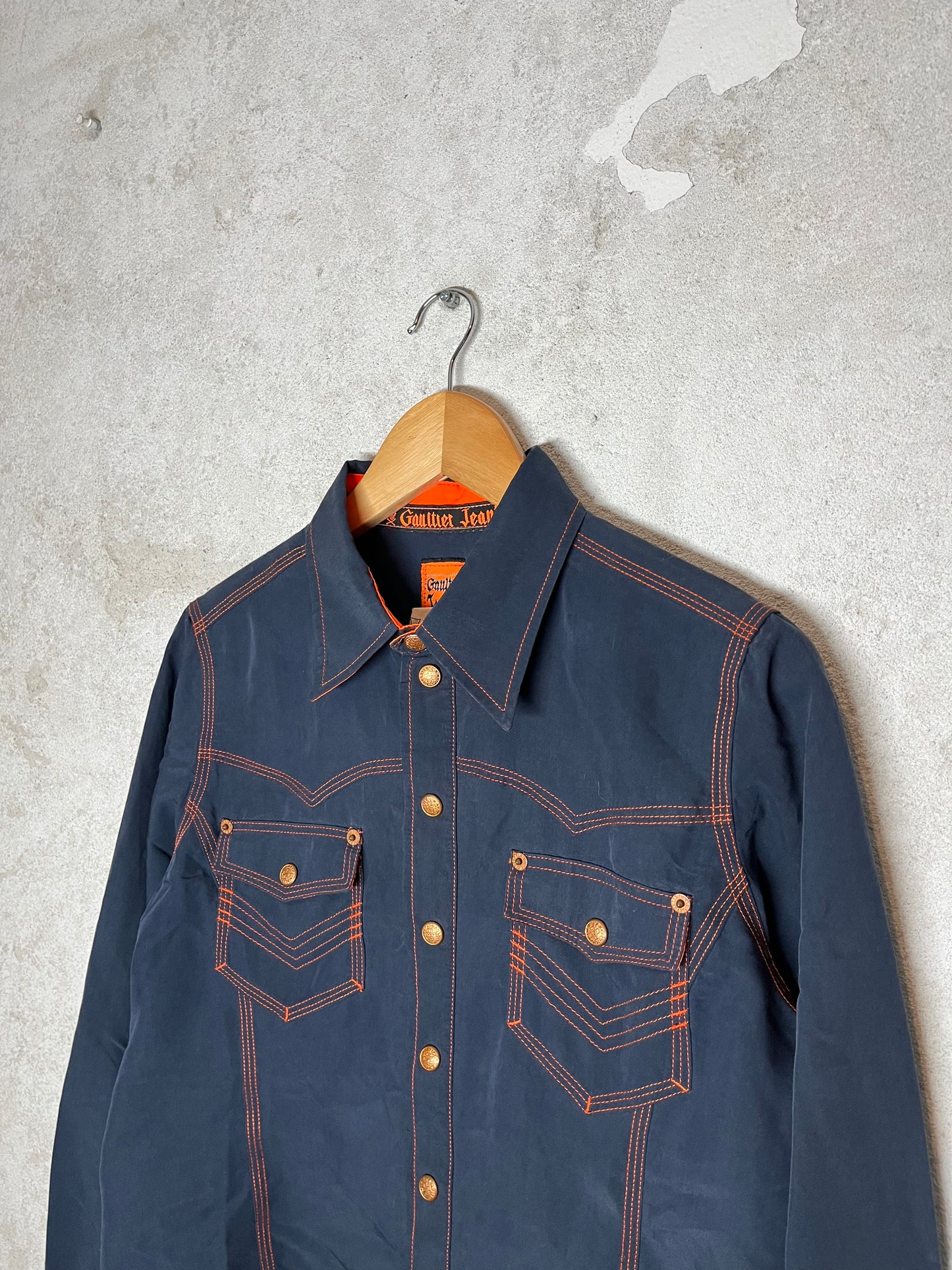 Jean Paul Gaultier 2000s button up overshirt top - M