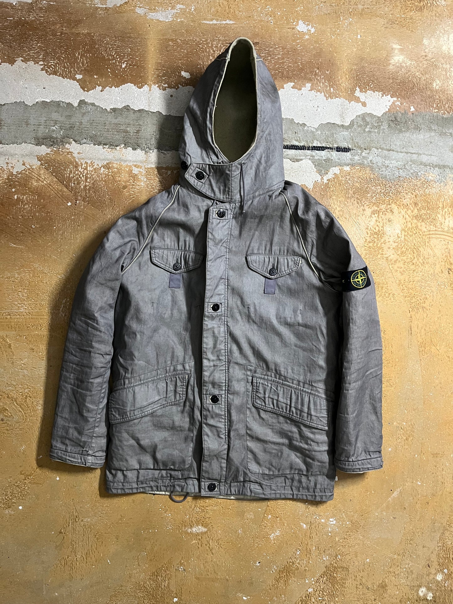 Stone Island 2005 Lino Flax Dutch Rope lining jacket - L