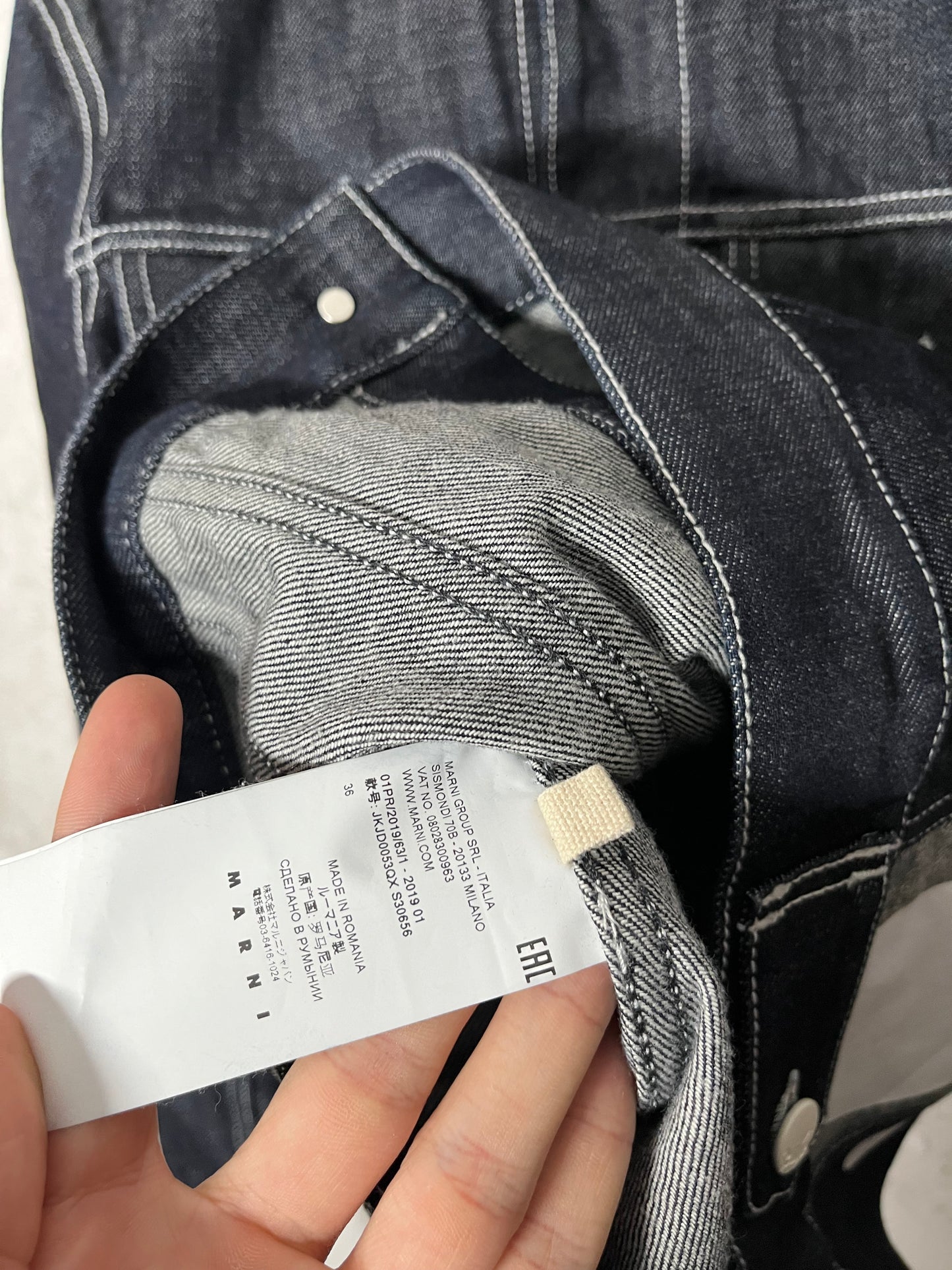 Marni “dancing bunny” denim jacket - S