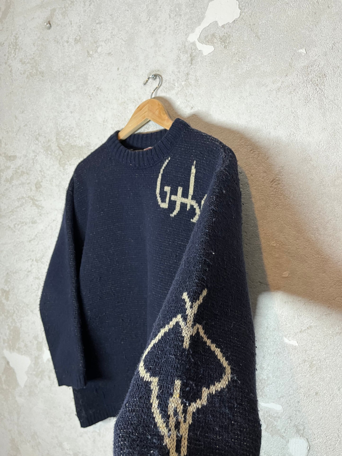 Oxbow vintage heavy knit ski snowboard sweater - S